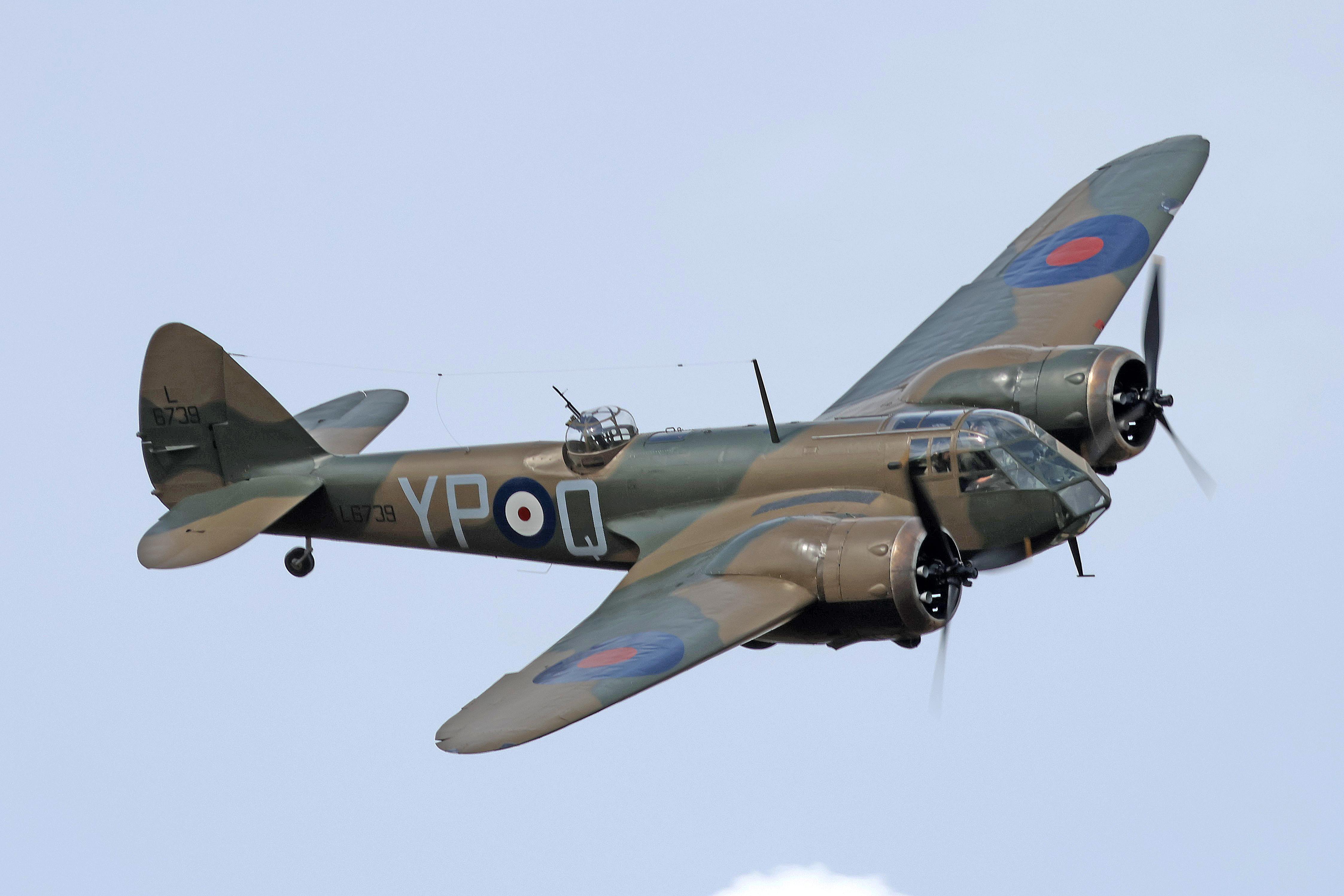 G-BPIV @ EGTH - L6739 (G-BPIV) 1943 Bristol Blenheim l (Fairchild Bolingbroke lV T) Old Warden 
 - by PhilR