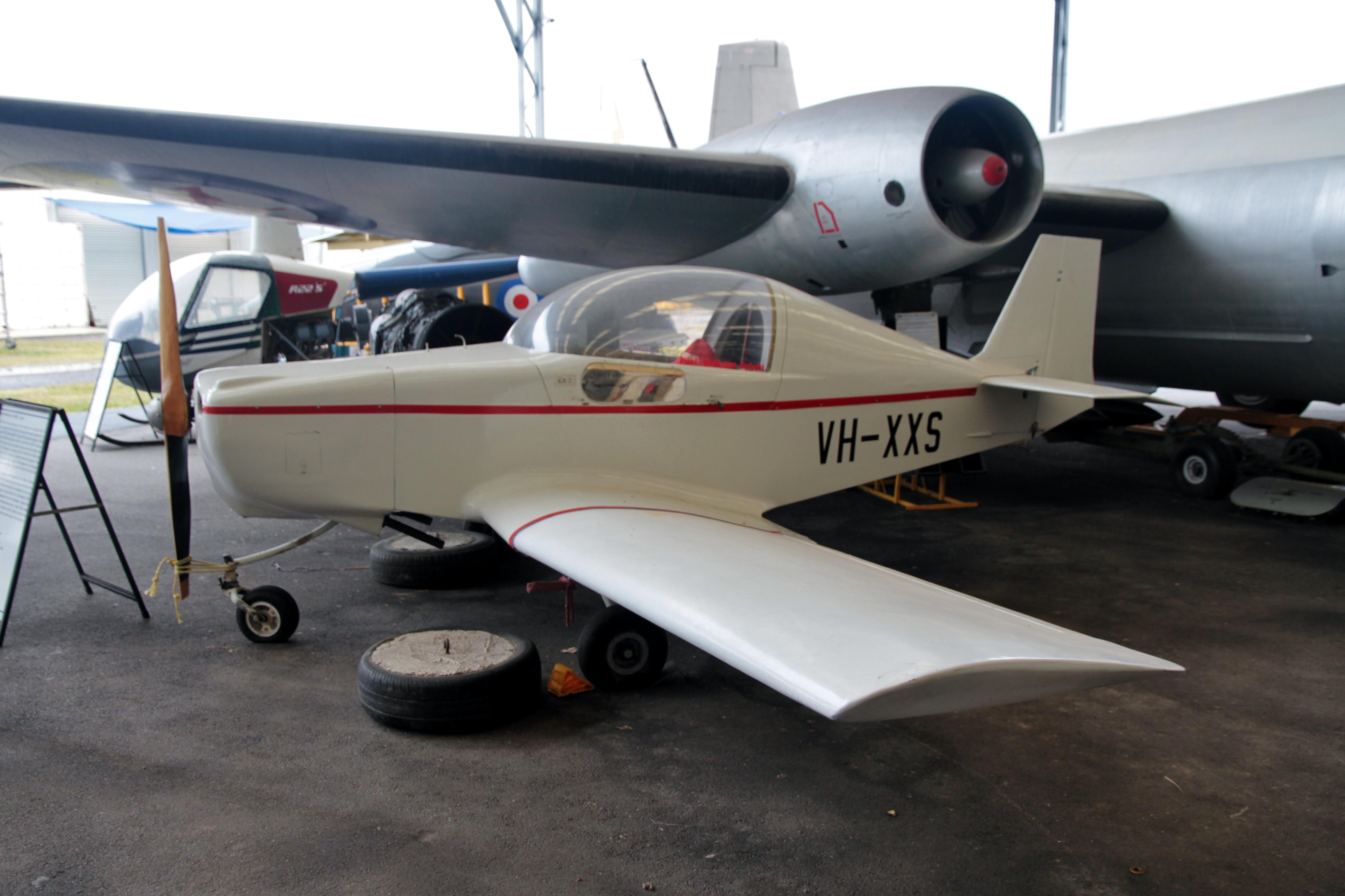 VH-XXS @ YCDR - VH-XXS 1992 Rand Robinson KR2 QAM Caloundra 
 - by PhilR