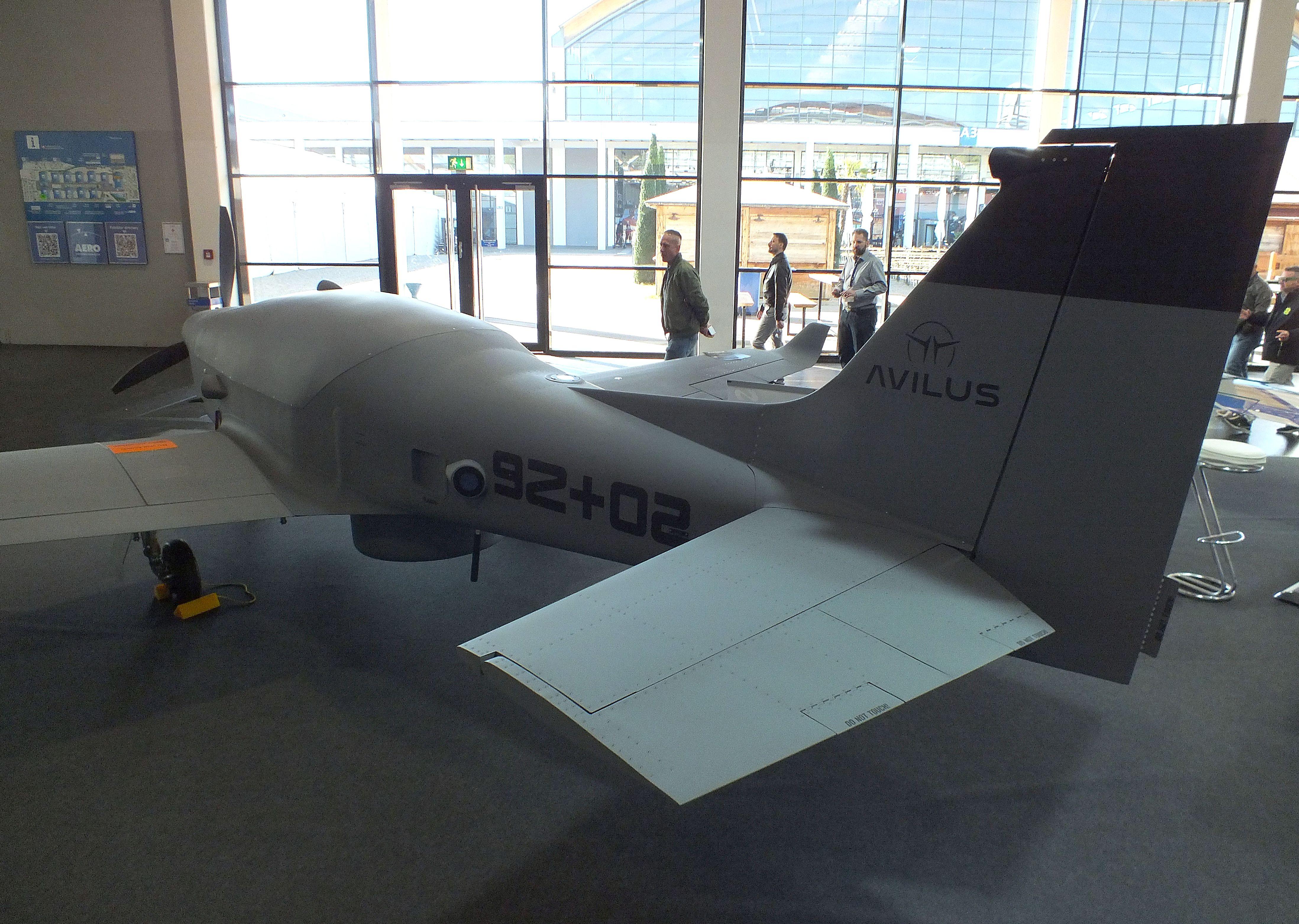 9Z 02 @ EDNY - Breezer Avilus Bussard UAV prototype at the AERO 2026, Friedrichshafen - by iwarnecke