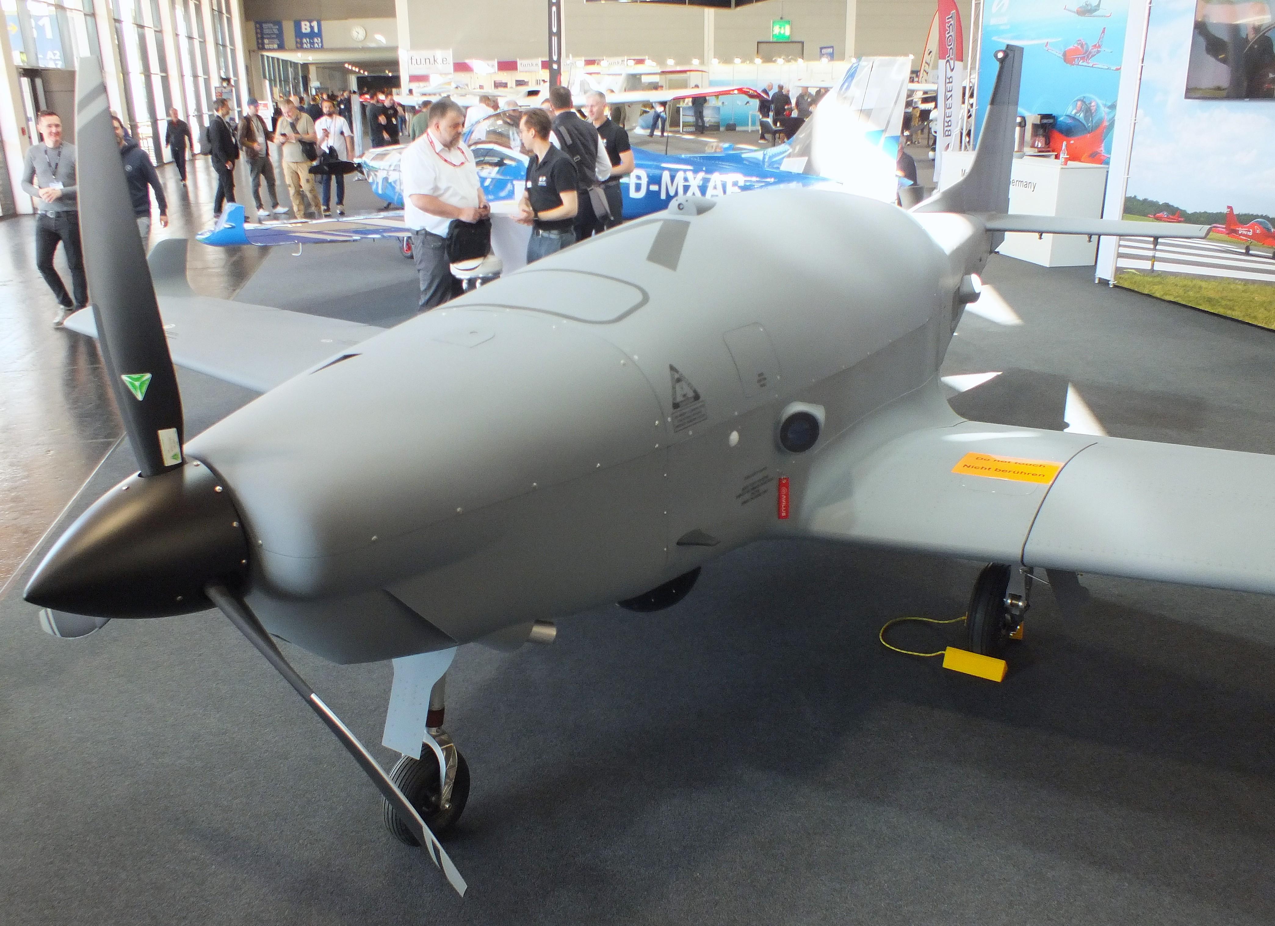 9Z 02 @ EDNY - Breezer Avilus Bussard UAV prototype at the AERO 2026, Friedrichshafen - by iwarnecke
