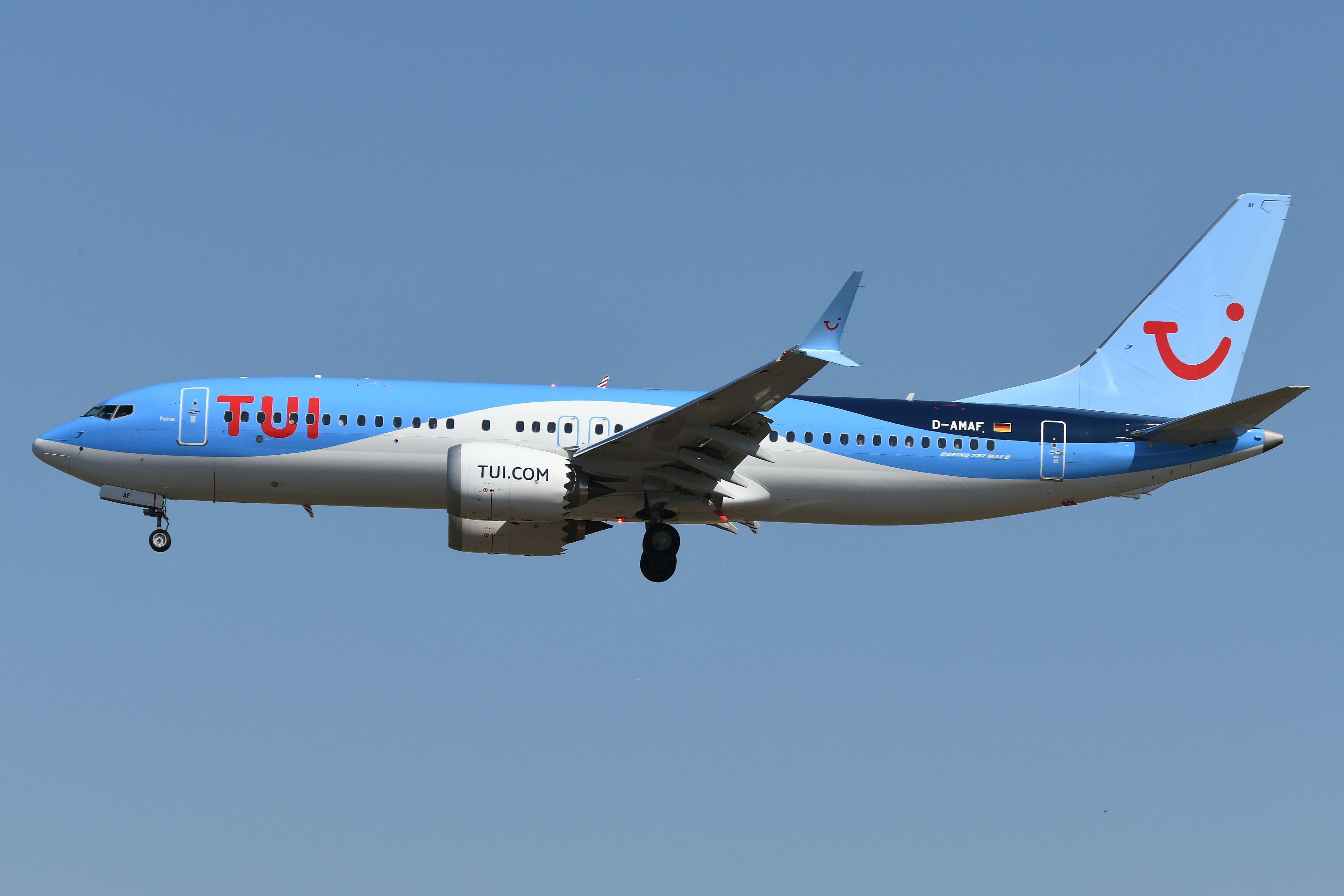 D-AMAF @ EDDF - TUIfly B738MAX arriving in FRA - by FerryPNL