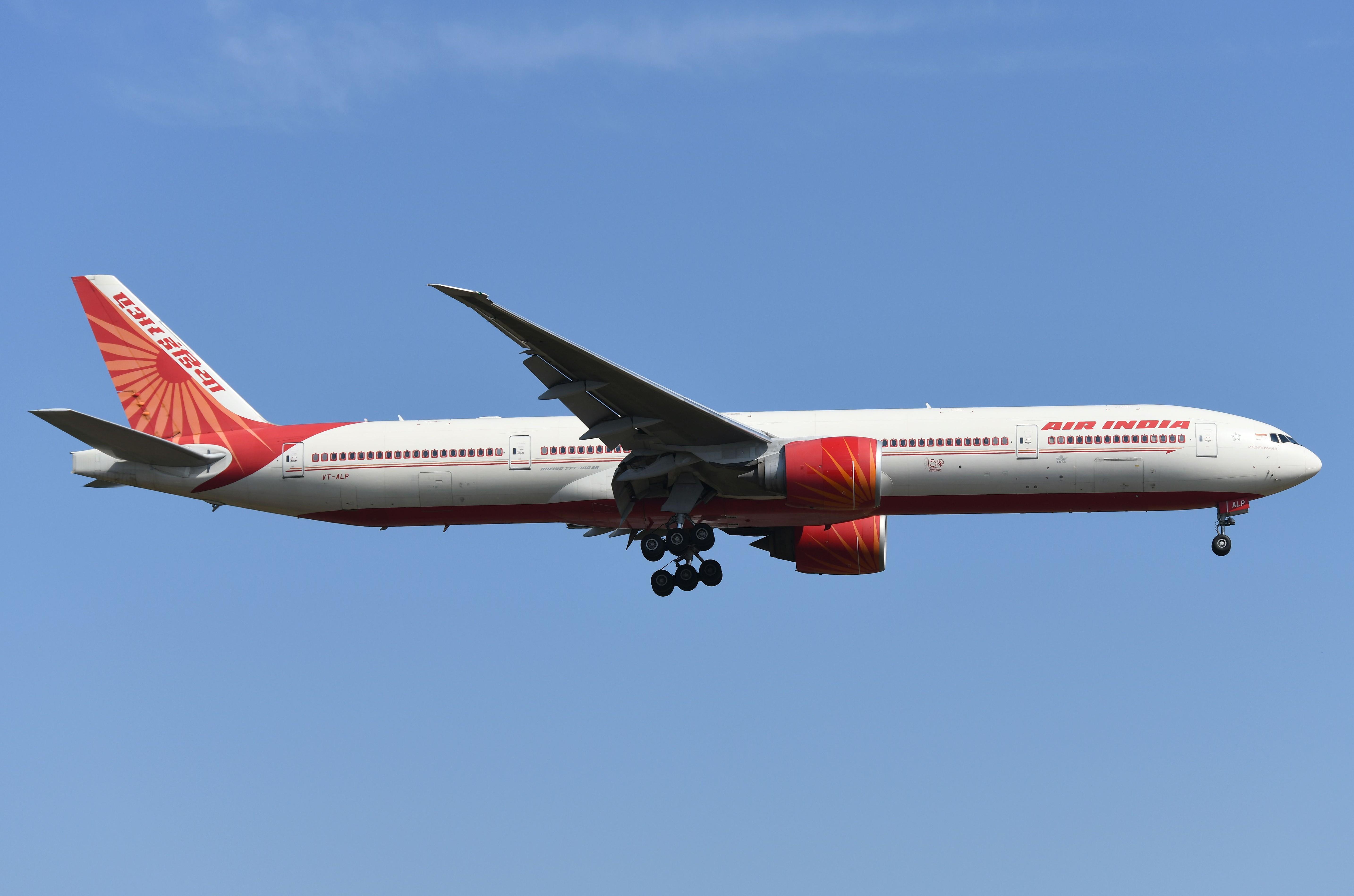 VT-ALP @ EDDF - Air India B773 landing in FRA - by FerryPNL