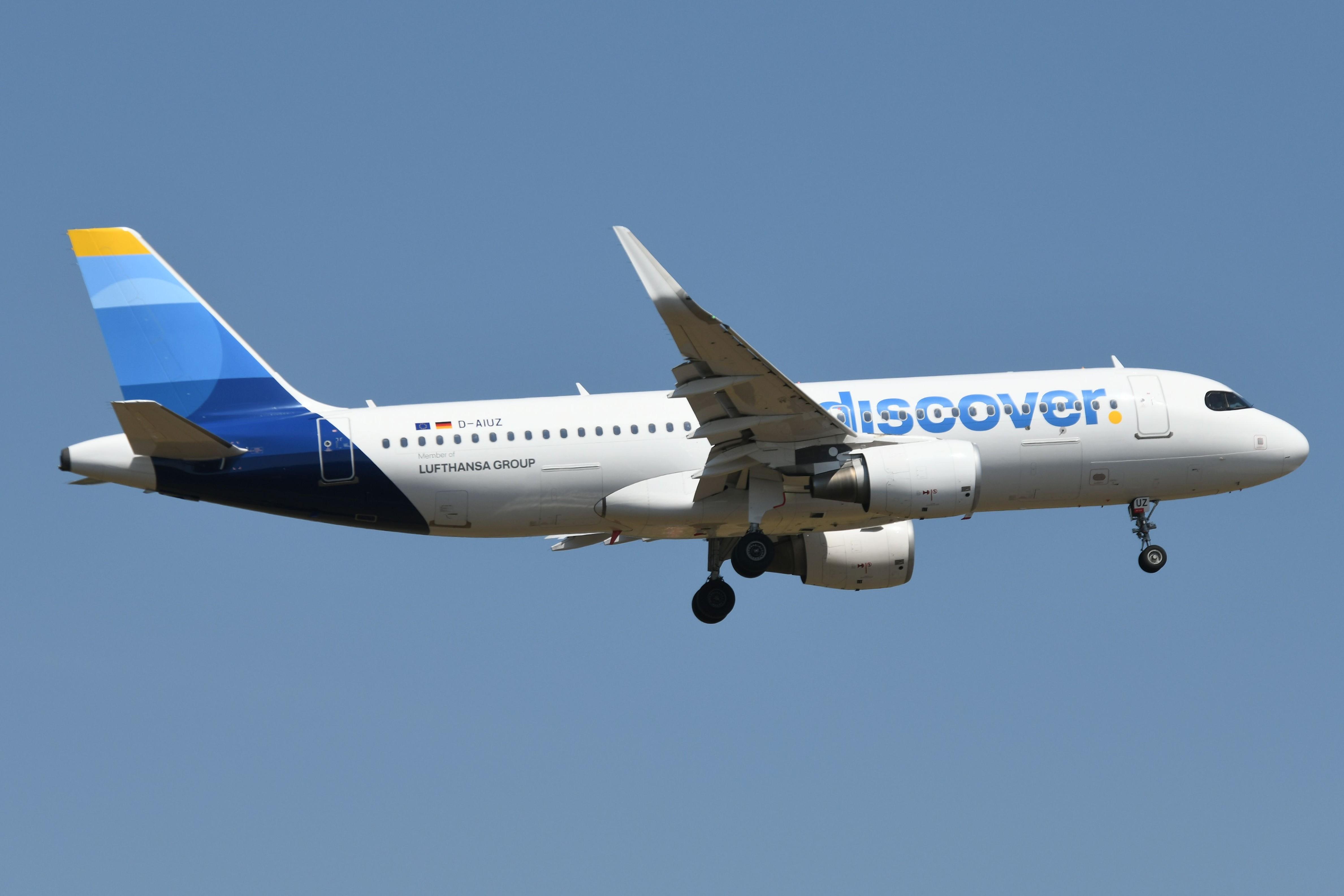 D-AIUZ @ EDDF - Discover A320 landing in FRA - by FerryPNL