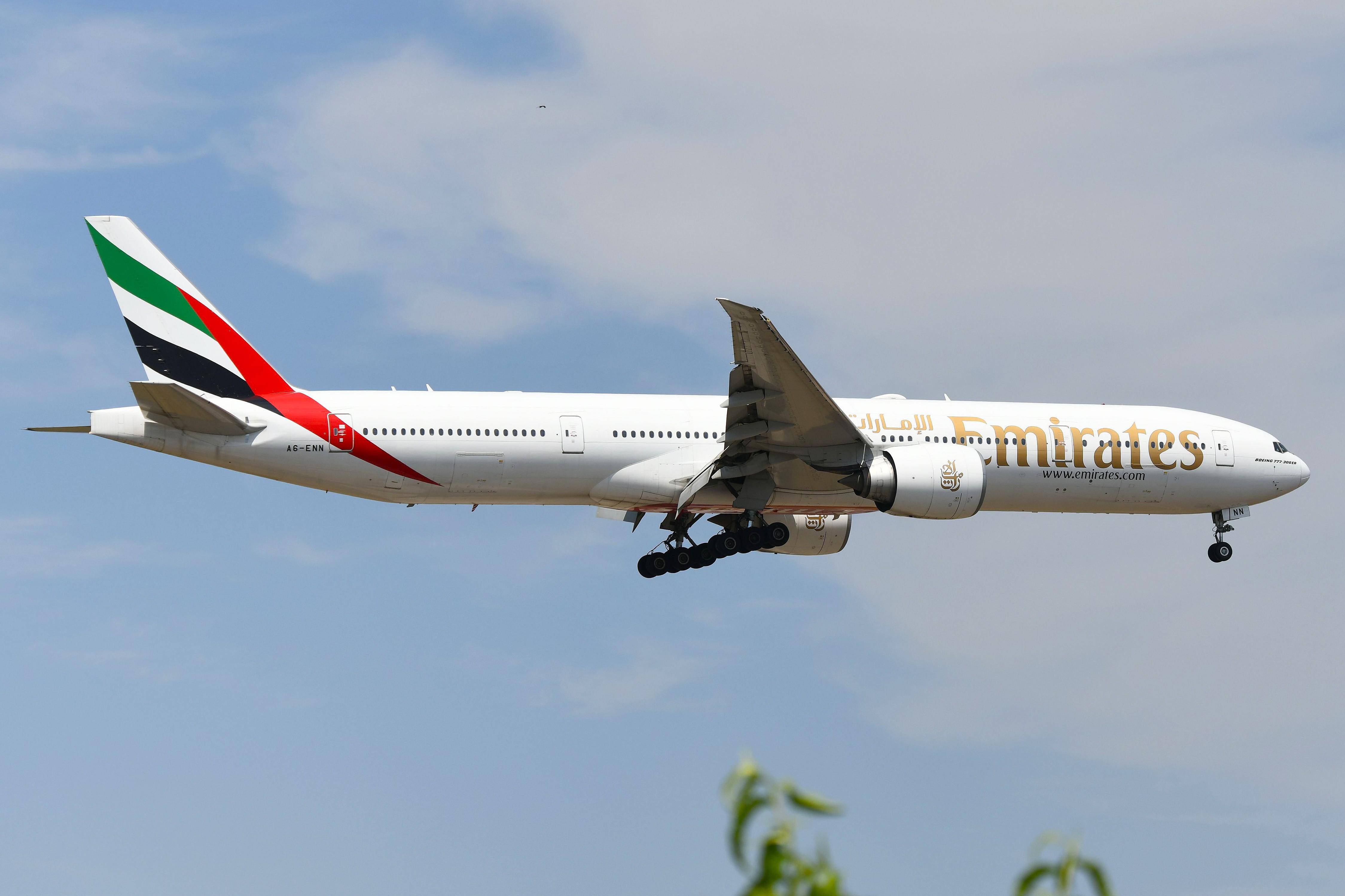 A6-ENN @ EDDF - Emirates B773 on short final - by FerryPNL