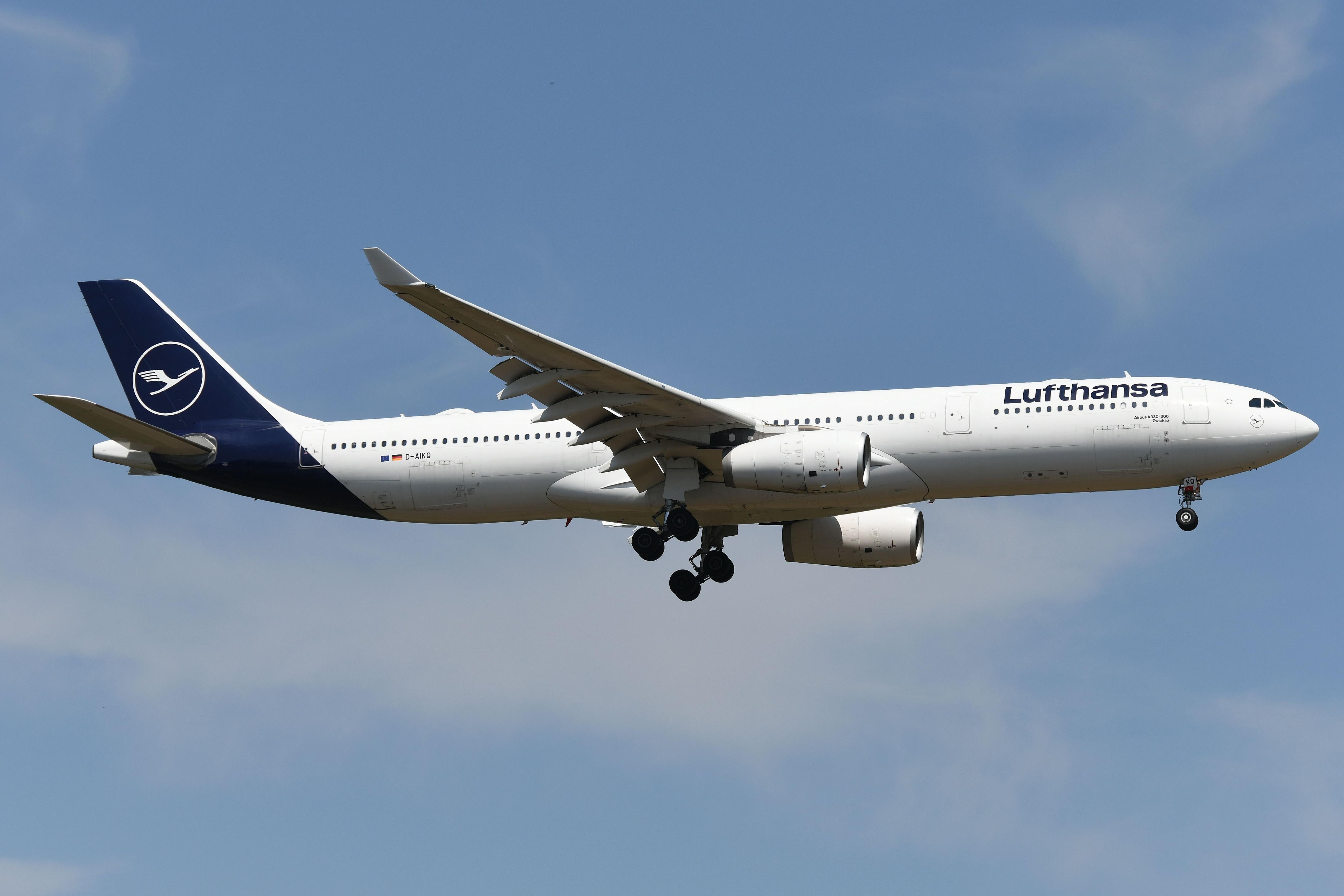 D-AIKQ @ EDDF - Lufthansa A333 landing at its FRA base - by FerryPNL