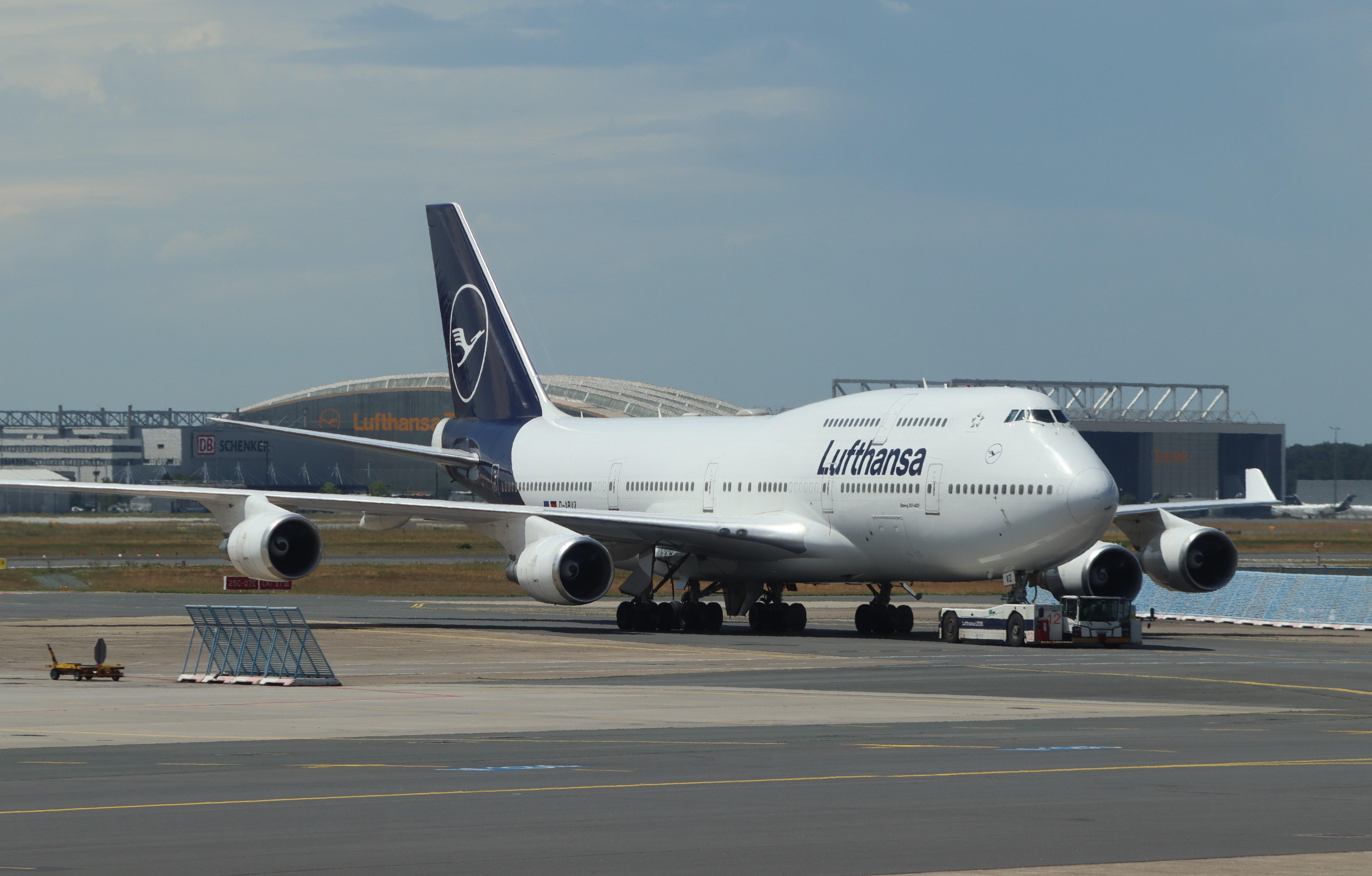 D-ABVZ @ EDDF - Boeing 747-430 - by MarkPasqualino
