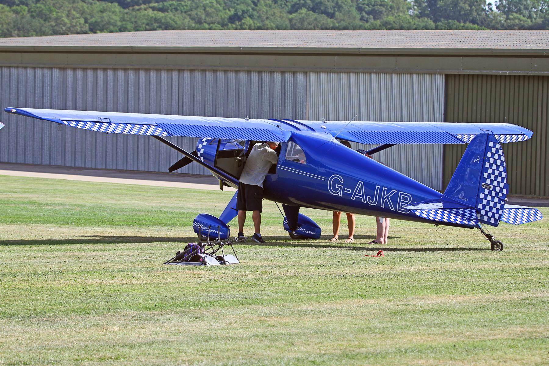 G-AJKB @ EGTW - Luscombe 80th Anniversary Rally - Oaksey Park, 27th/28th June 2026 - by Chris Hall
