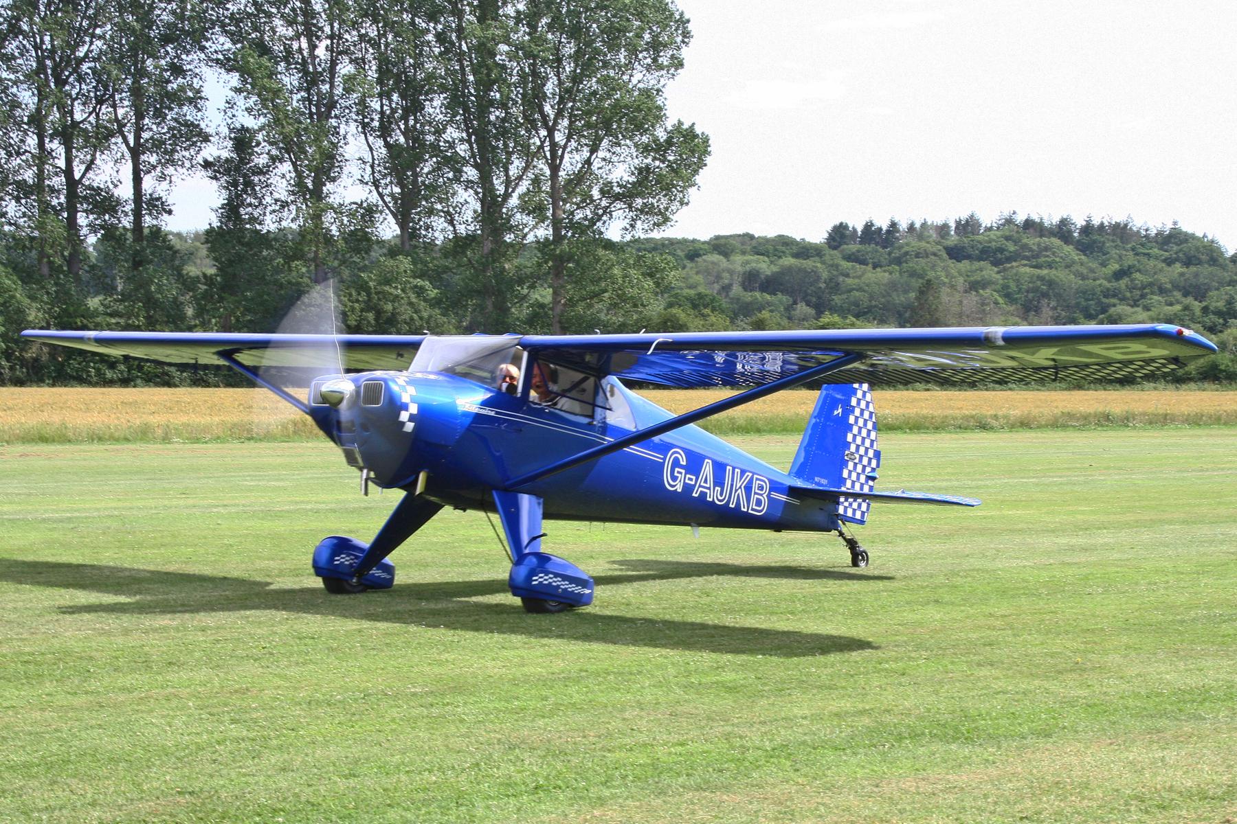 G-AJKB @ EGTW - Luscombe 80th Anniversary Rally - Oaksey Park, 27th/28th June 2026 - by Chris Hall