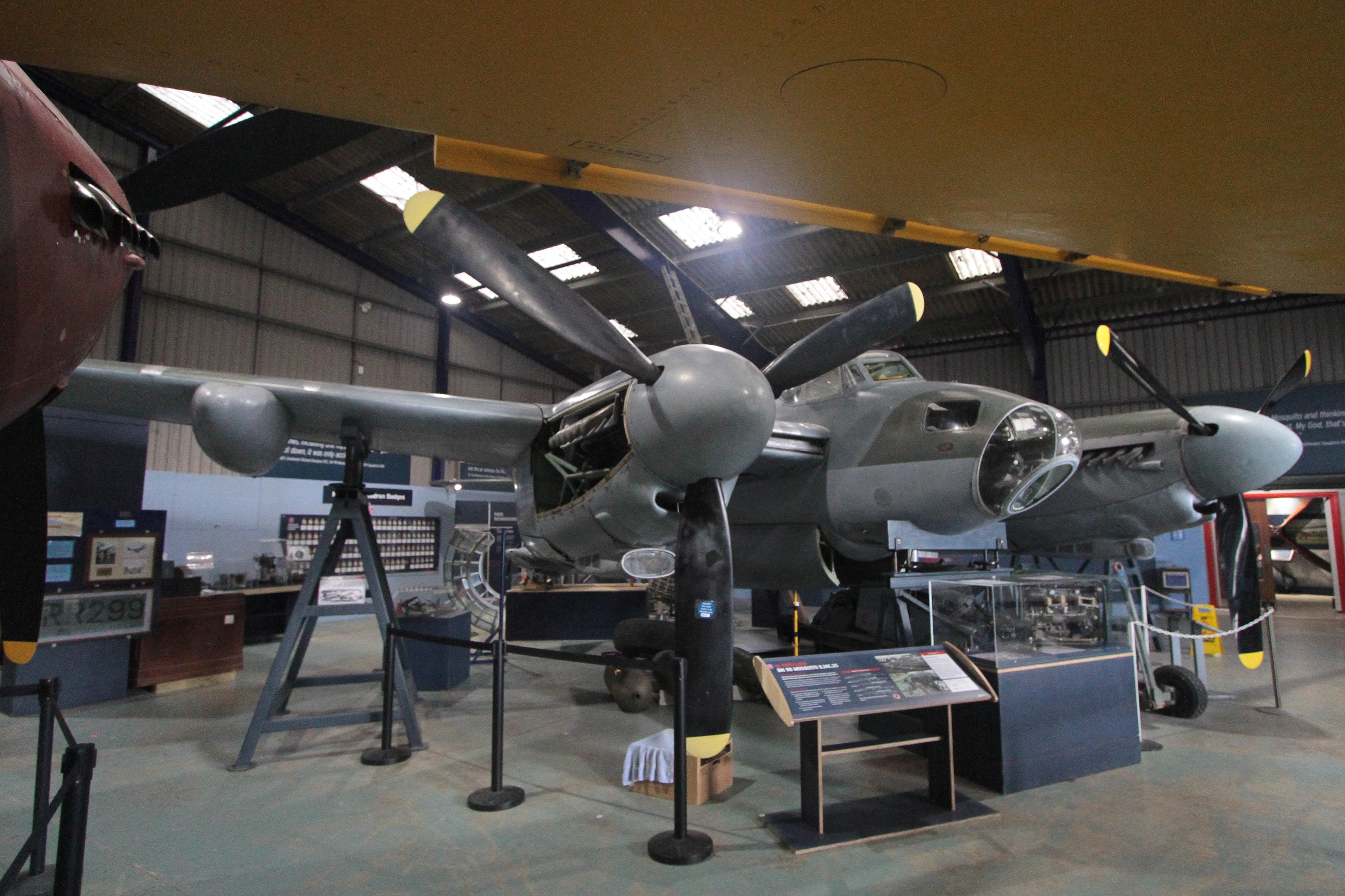 G-AWJV @ LONDON COL - G-AWJV (TA634) 1945 DH98 Mosquito B35 DHAM London Colney 
 - by PhilR