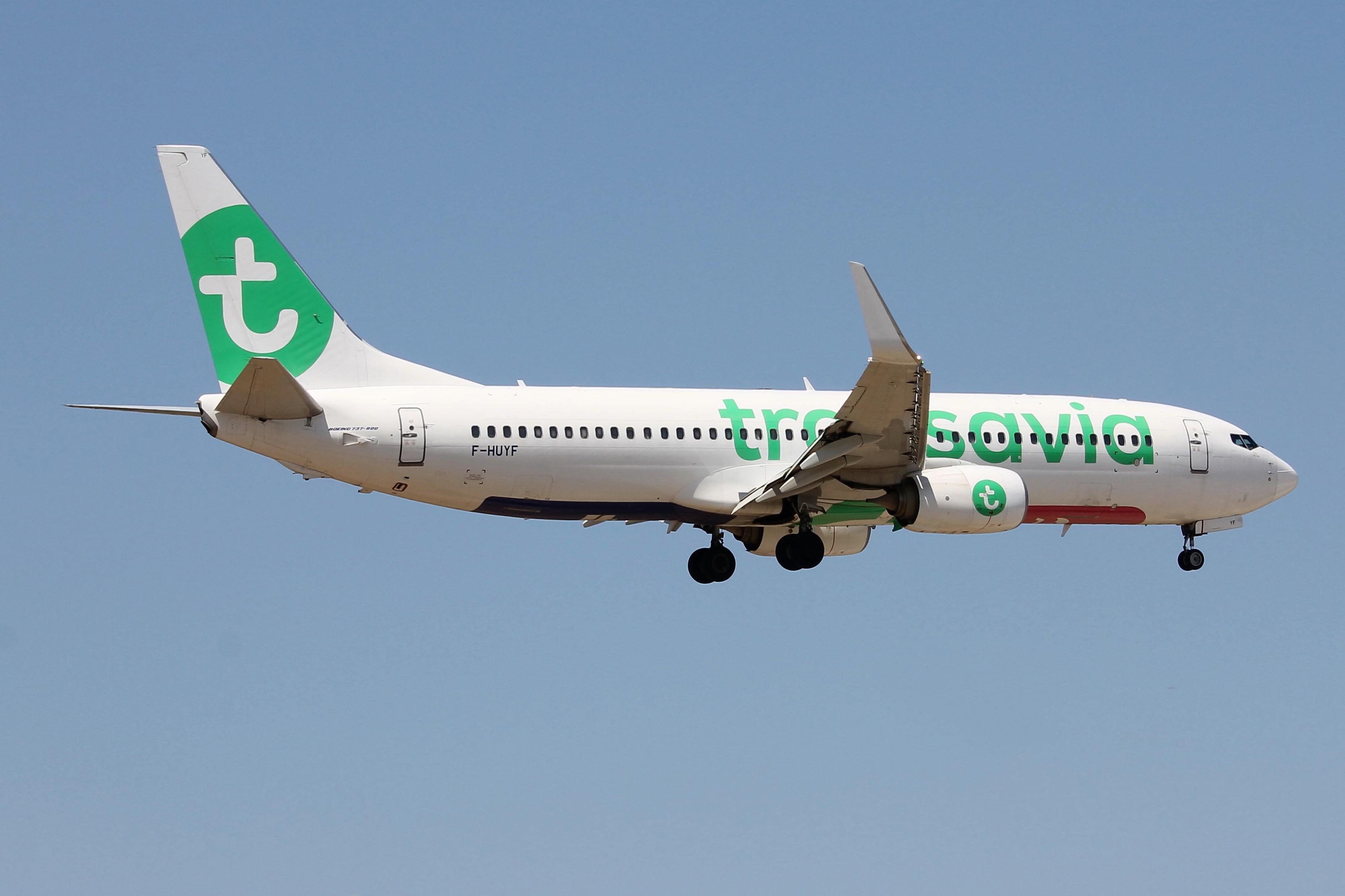 F-HUYF @ LMML - Boeing 737-8JP of Transavia France reg F-HUYF on final approach for RW31 landing in Malta. - by raymond