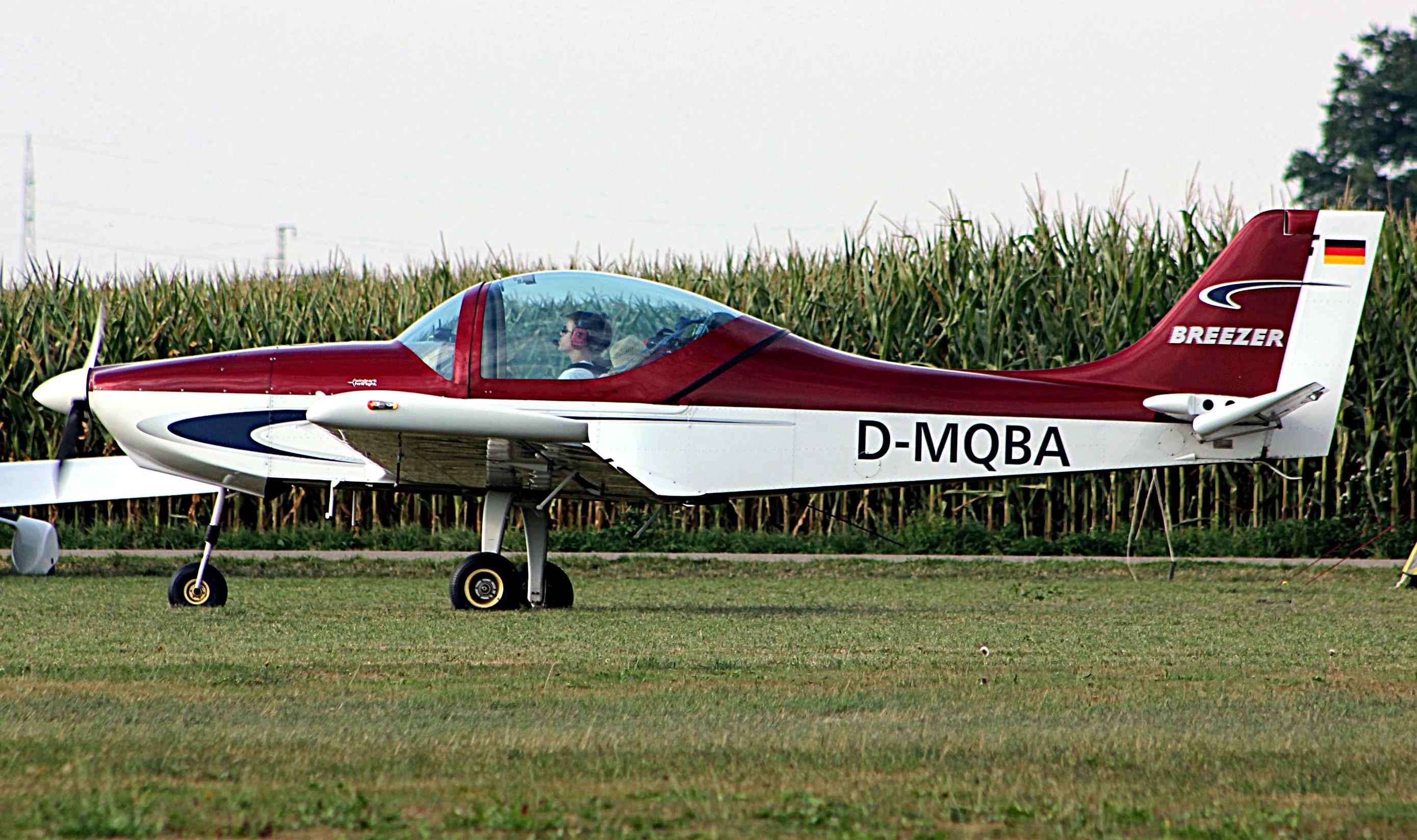 D-MQBA @ EDMT - Breezer arriving at Tannheim, Germany during Tannkosh 2013 - by ReinhardJost
