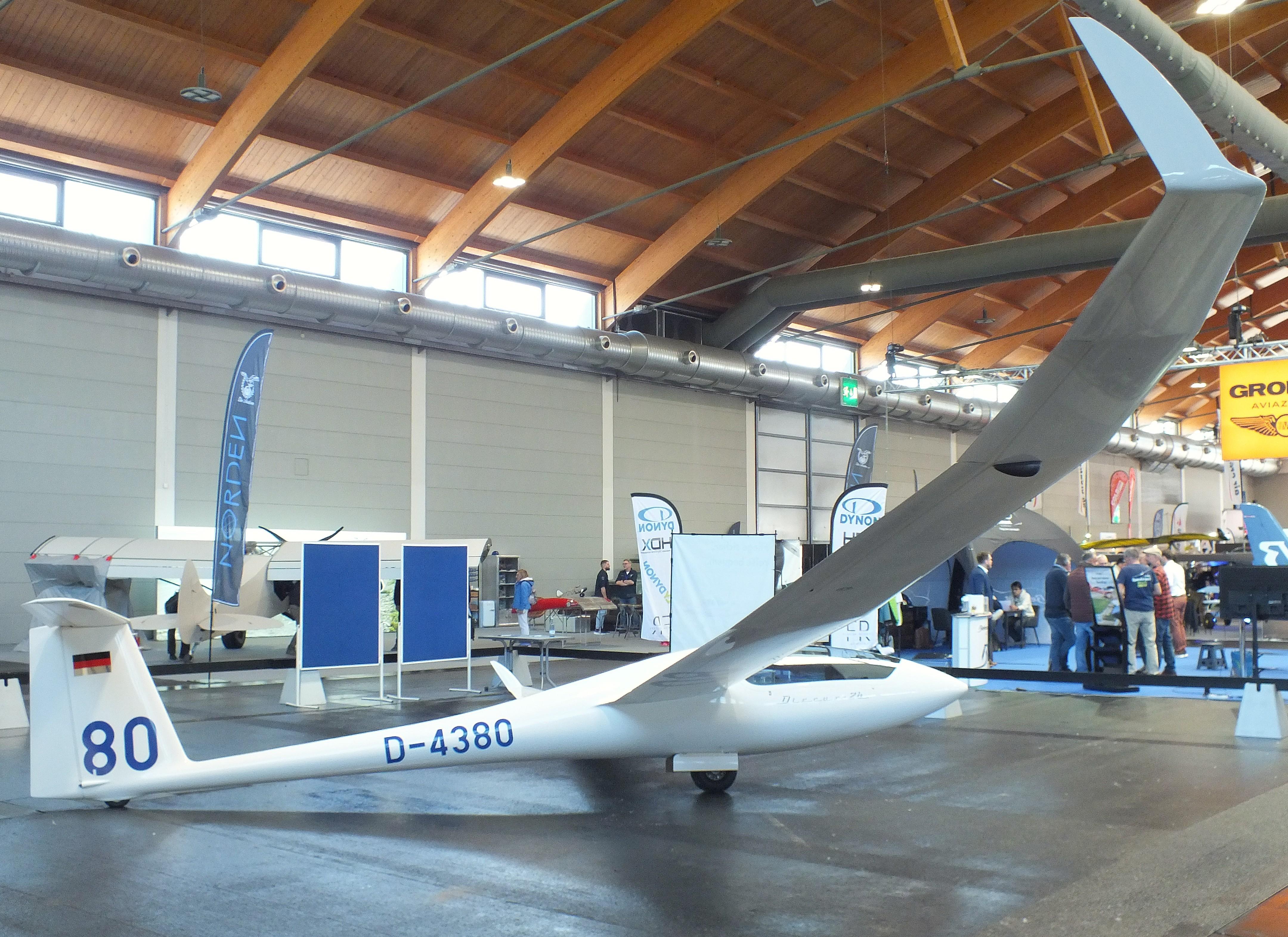 D-4380 @ EDNY - Schempp-Hirth Discus 2B at the AERO 2026, Friedrichshafen - by iwarnecke
