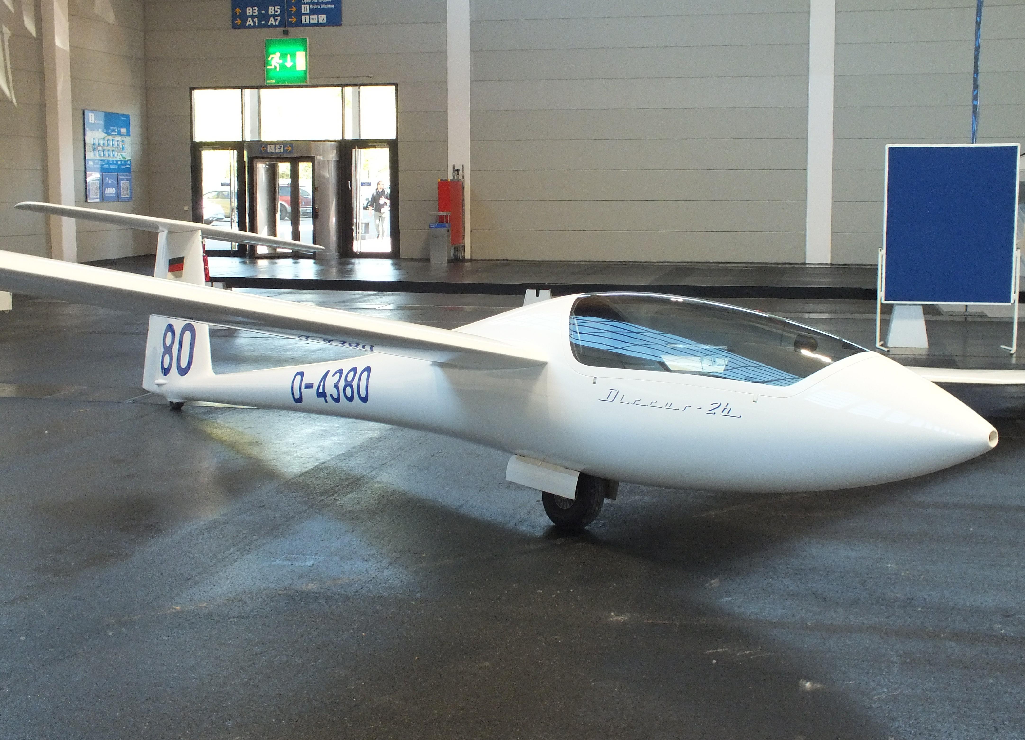 D-4380 @ EDNY - Schempp-Hirth Discus 2B at the AERO 2026, Friedrichshafen - by iwarnecke