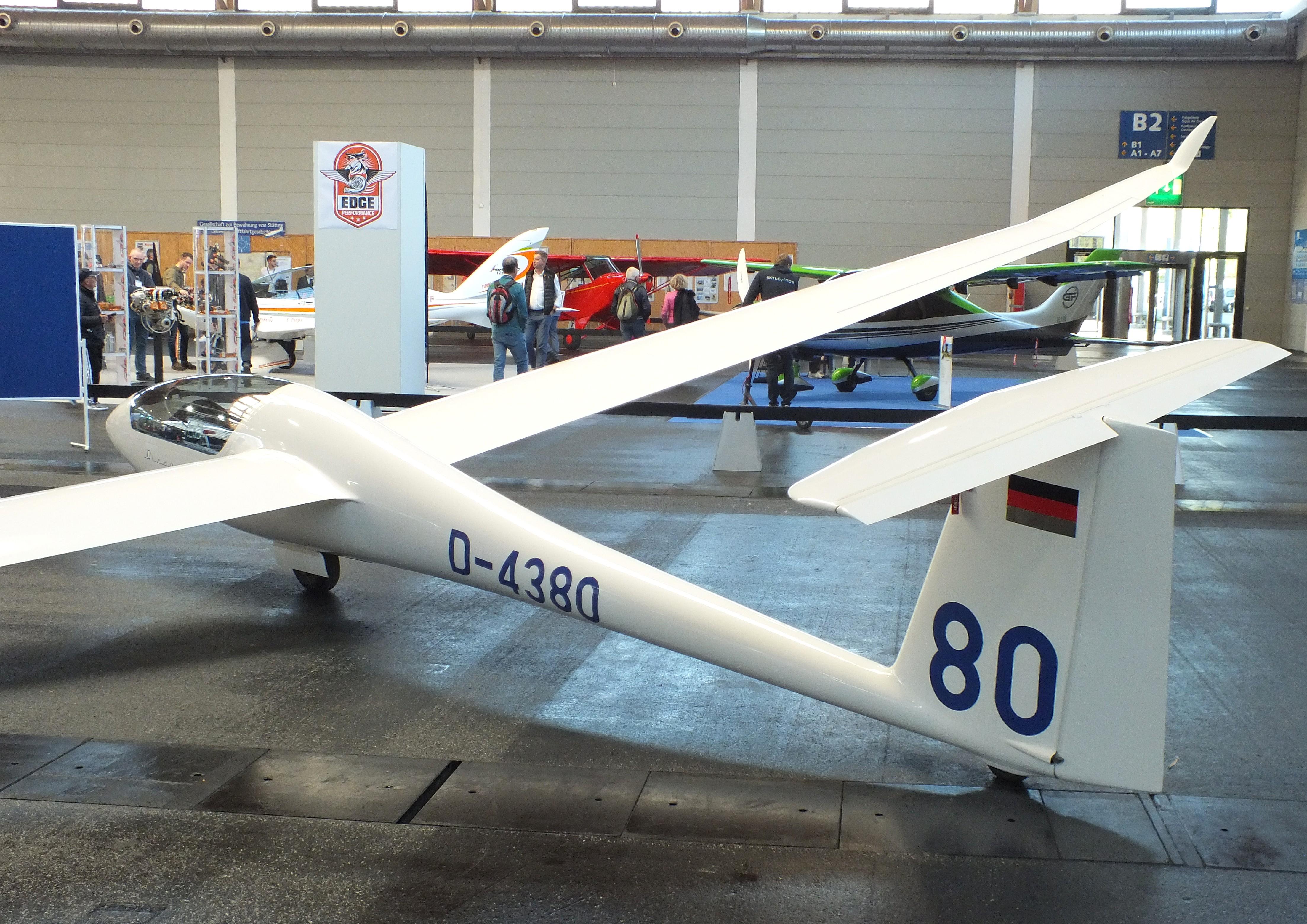 D-4380 @ EDNY - Schempp-Hirth Discus 2B at the AERO 2026, Friedrichshafen - by iwarnecke
