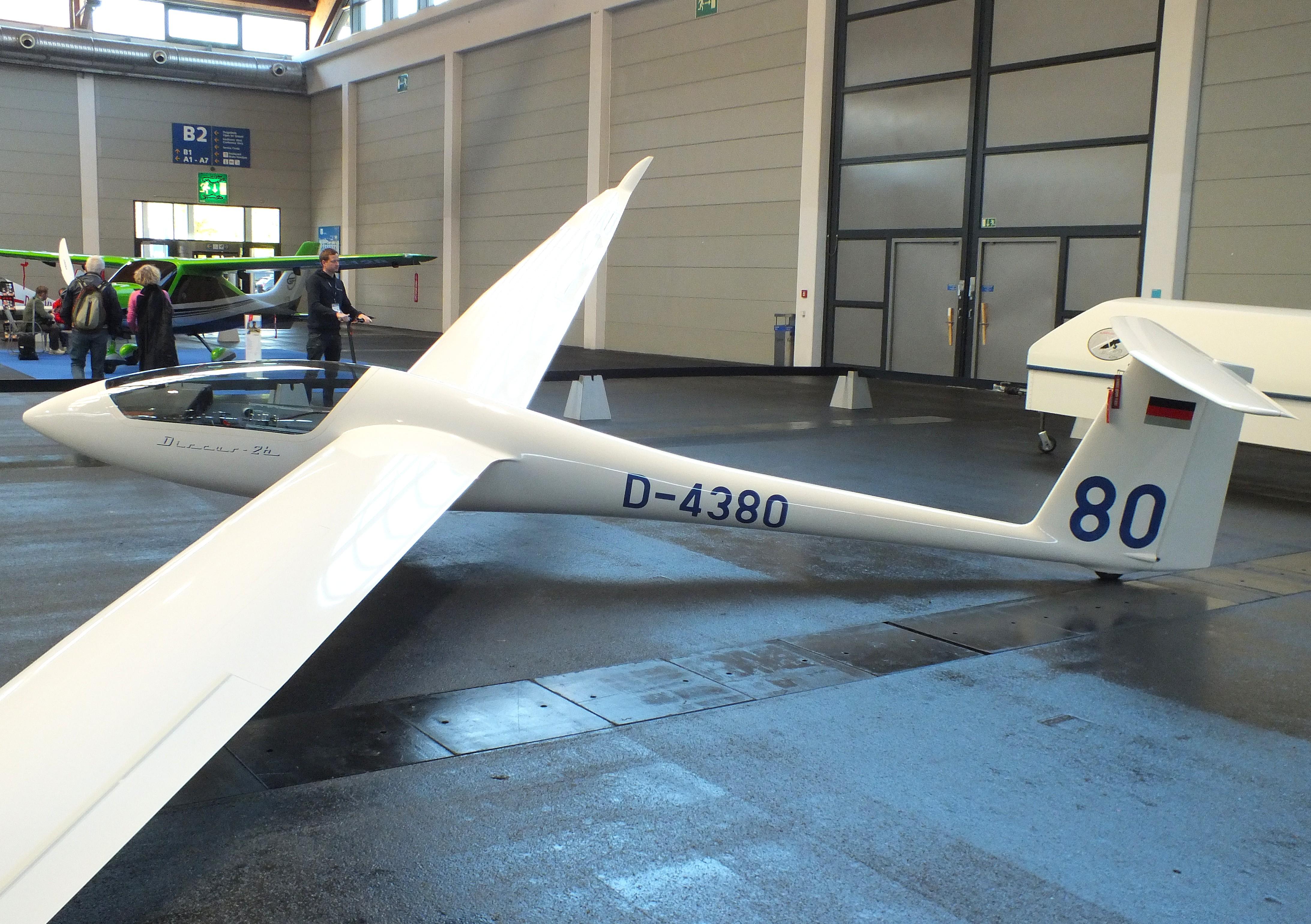 D-4380 @ EDNY - Schempp-Hirth Discus 2B at the AERO 2026, Friedrichshafen - by iwarnecke