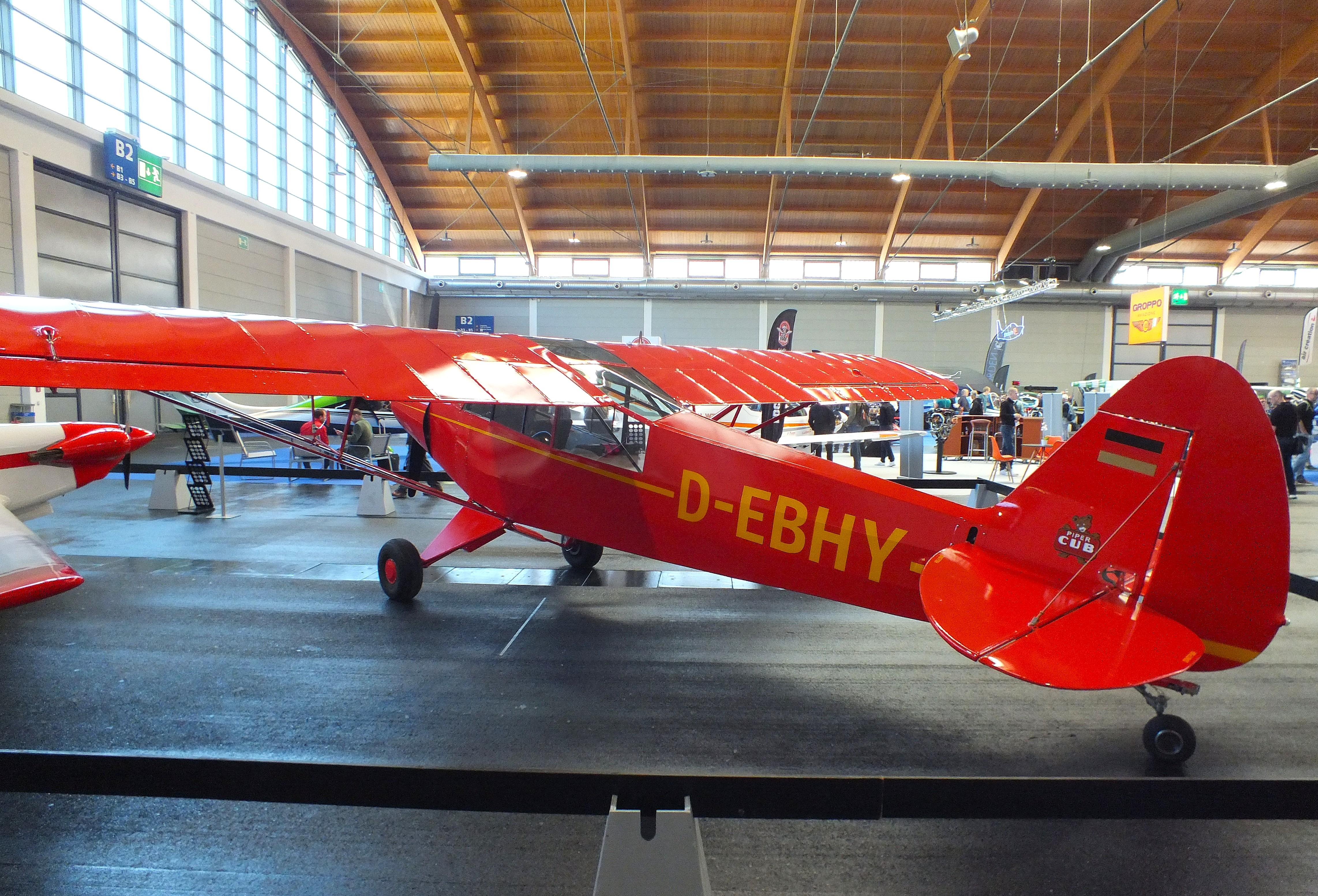 D-EBHY @ EDNY - Piper L-18C Super Cub (PA-18-95) at the AERO 2026, Friedrichshafen - by iwarnecke