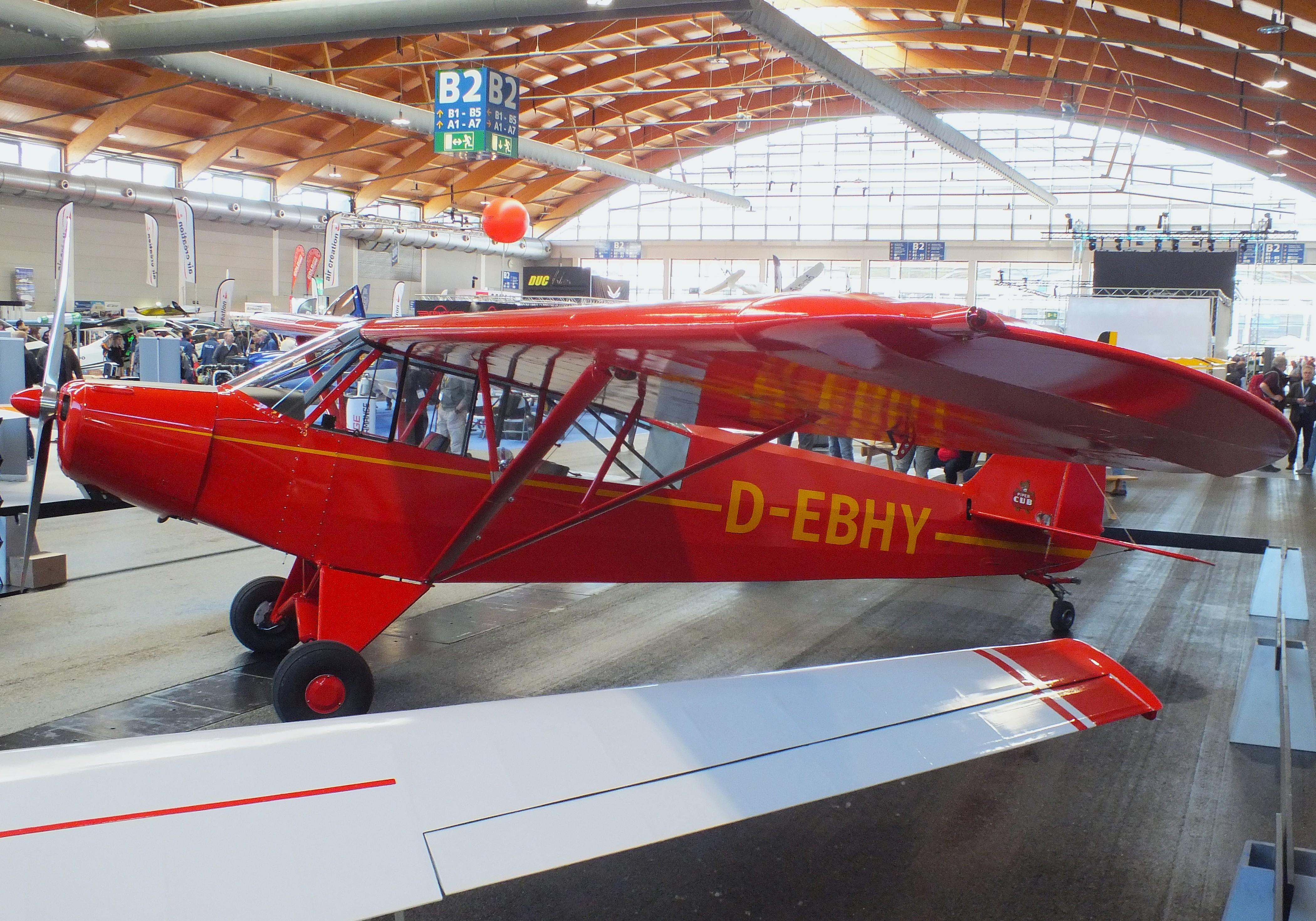 D-EBHY @ EDNY - Piper L-18C Super Cub (PA-18-95) at the AERO 2026, Friedrichshafen - by iwarnecke