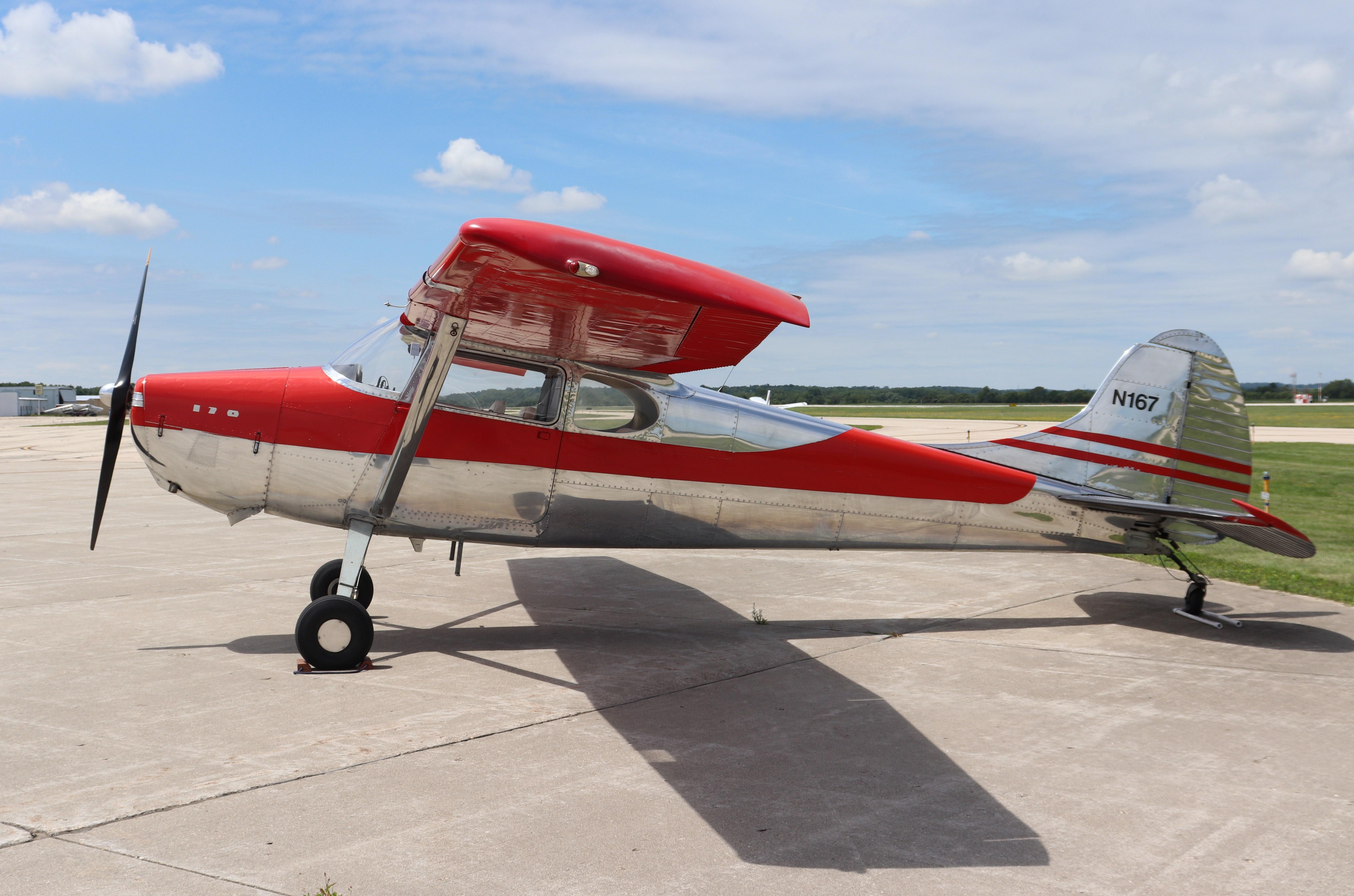 N167 @ KJVL - Cessna 170A - by MarkPasqualino