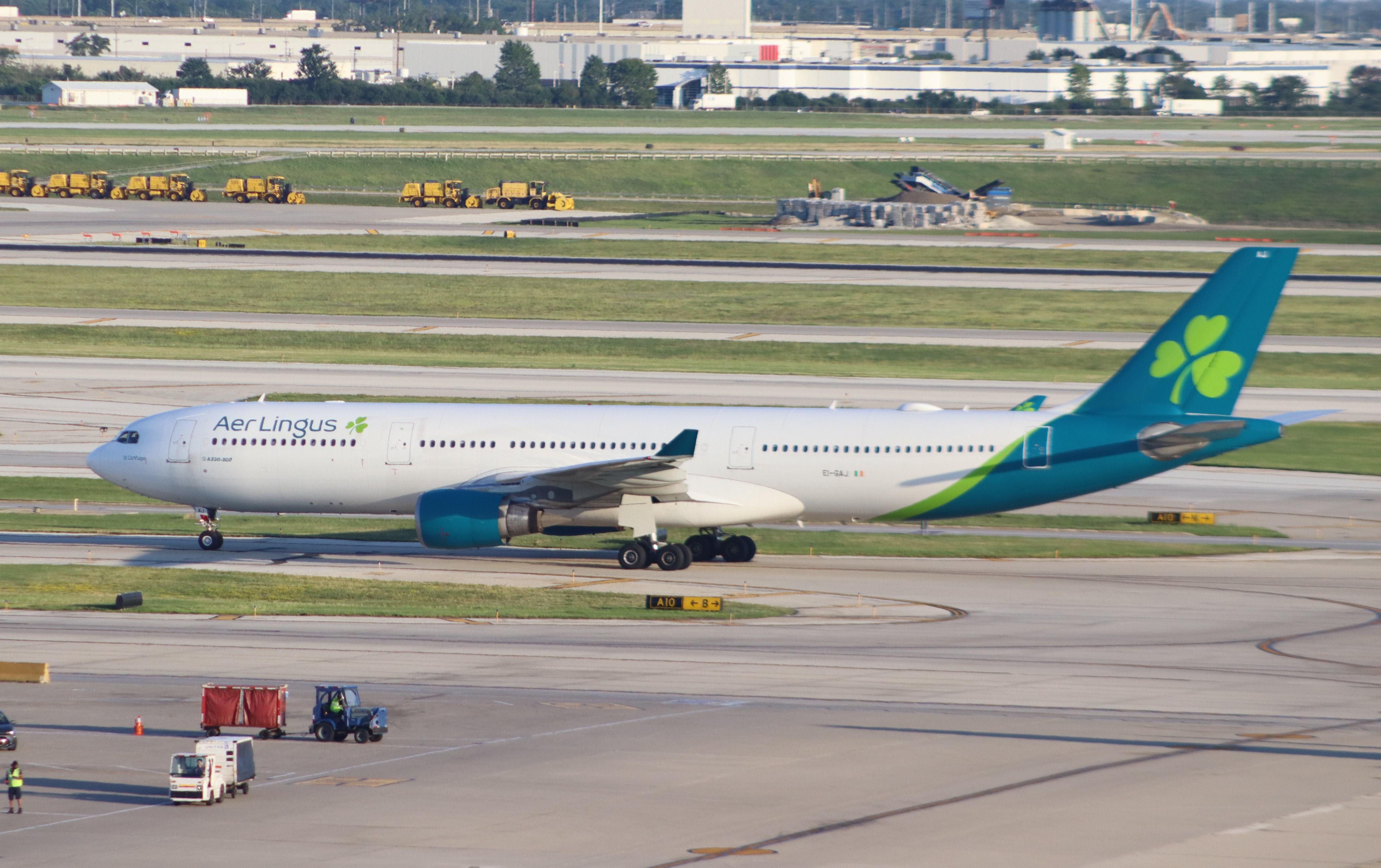 EI-GAJ @ KORD - Airbus A330-302 - by MarkPasqualino