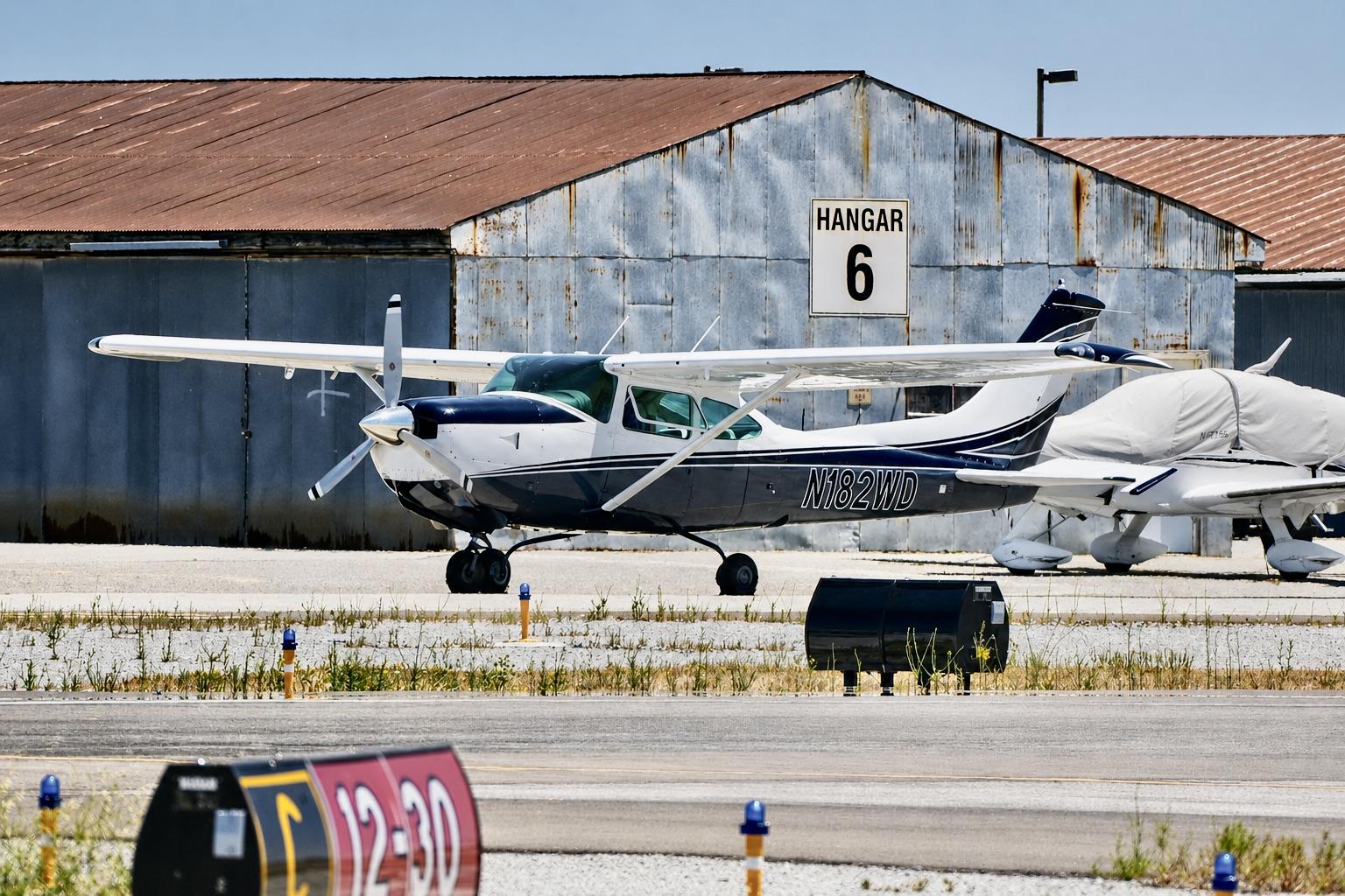 N182WD @ KSQL - San Carlos airport in California 2026 - by ClaytonEddy
