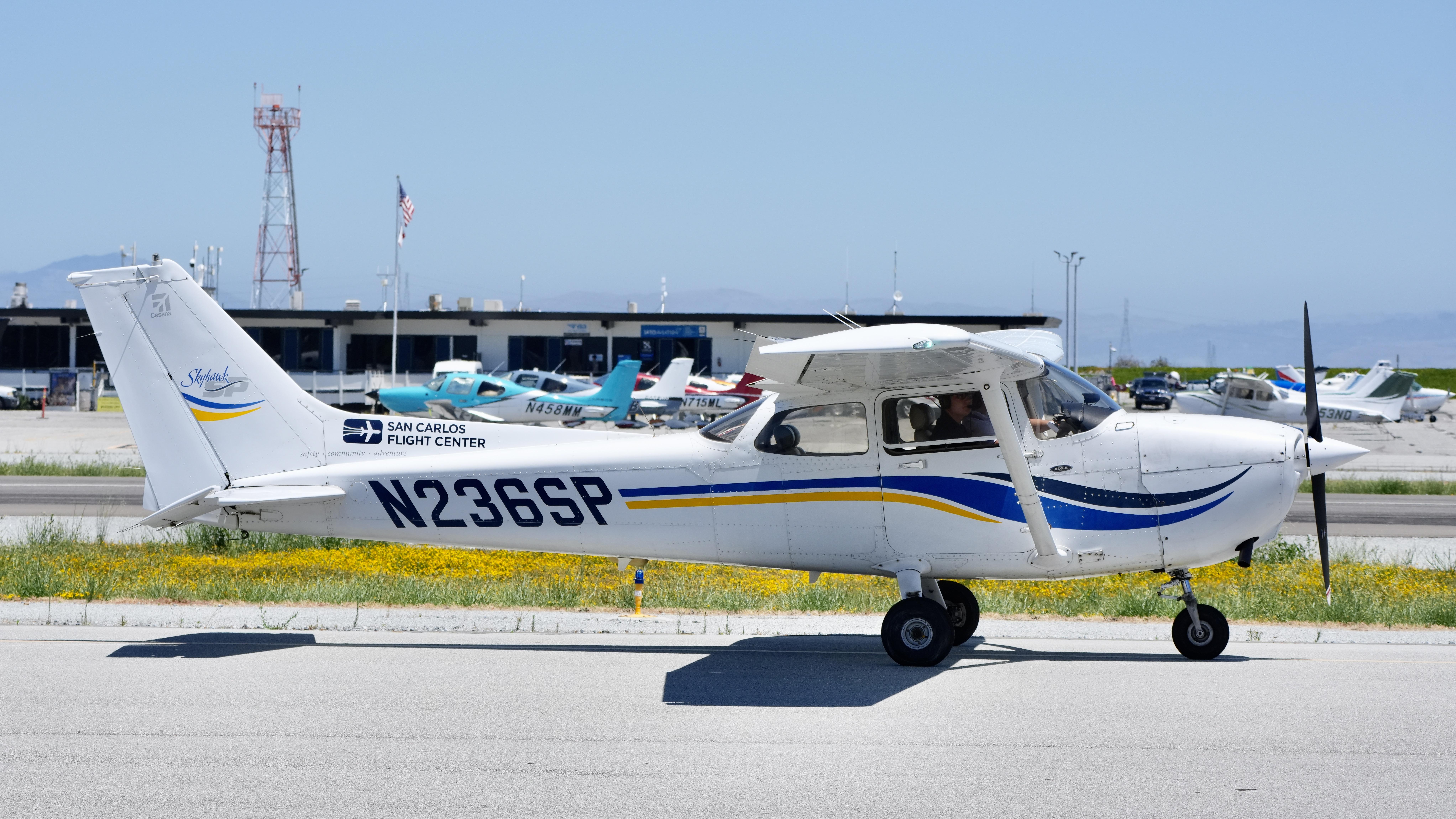 N236SP @ KSQL - San Carlos airport in California 2026 - by ClaytonEddy