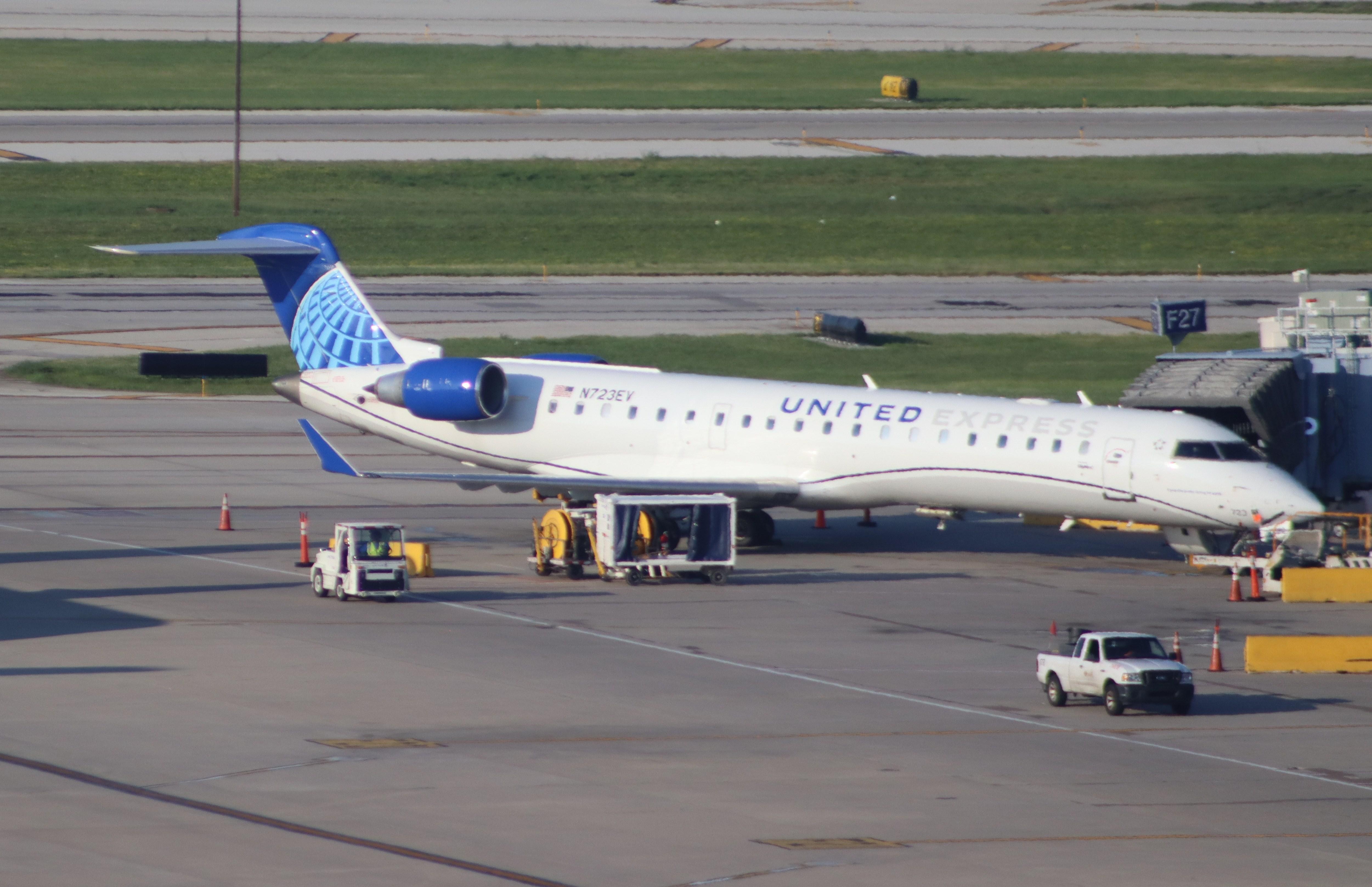 N723EV @ KORD - CL-600-2C10 - by MarkPasqualino
