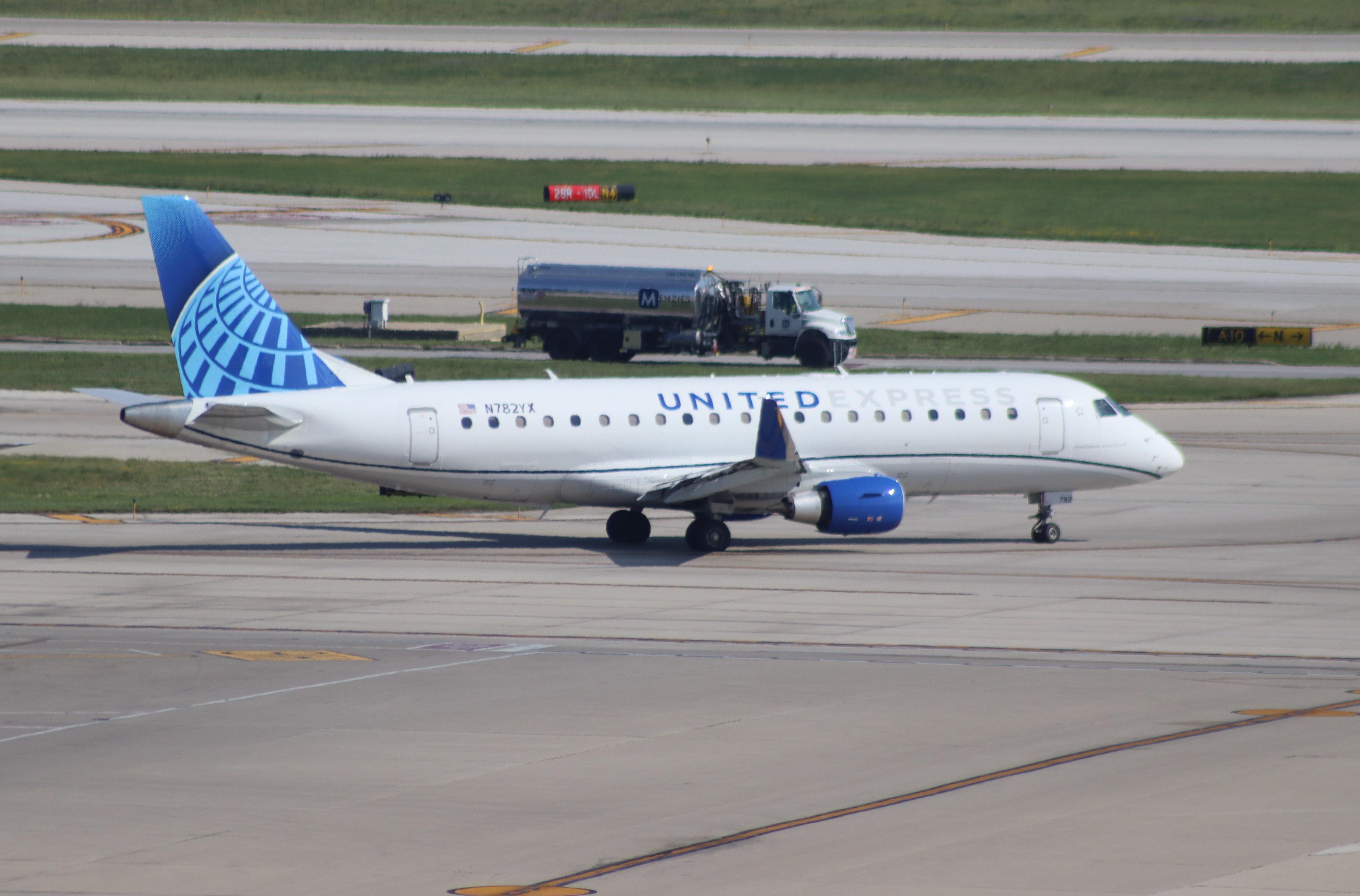 Aircraft N782YX, ERJ-170-200LR, at KORD, photo by MarkPasqualino