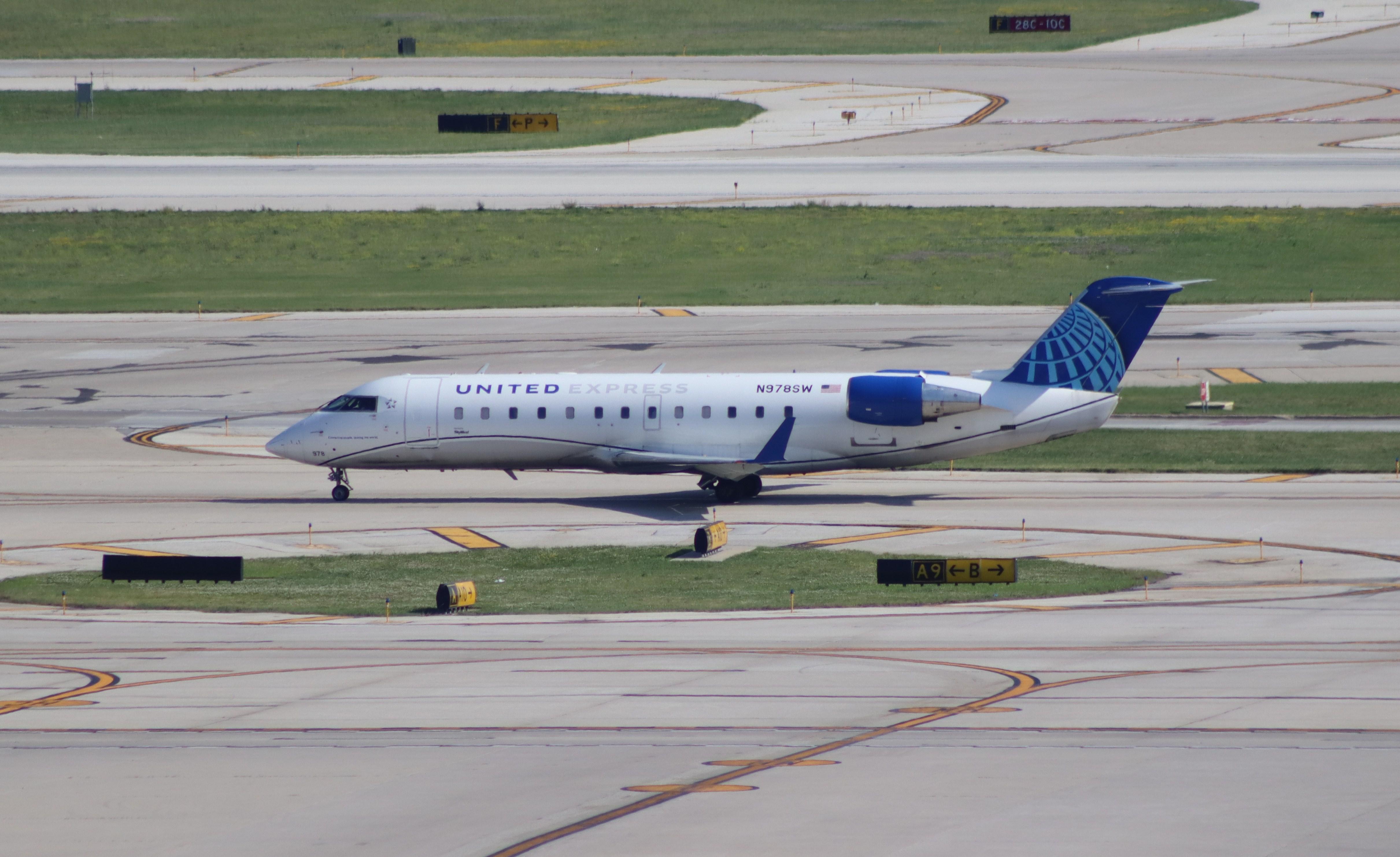 Aircraft N978SW, CL-600-2B19, at KORD, photo by MarkPasqualino