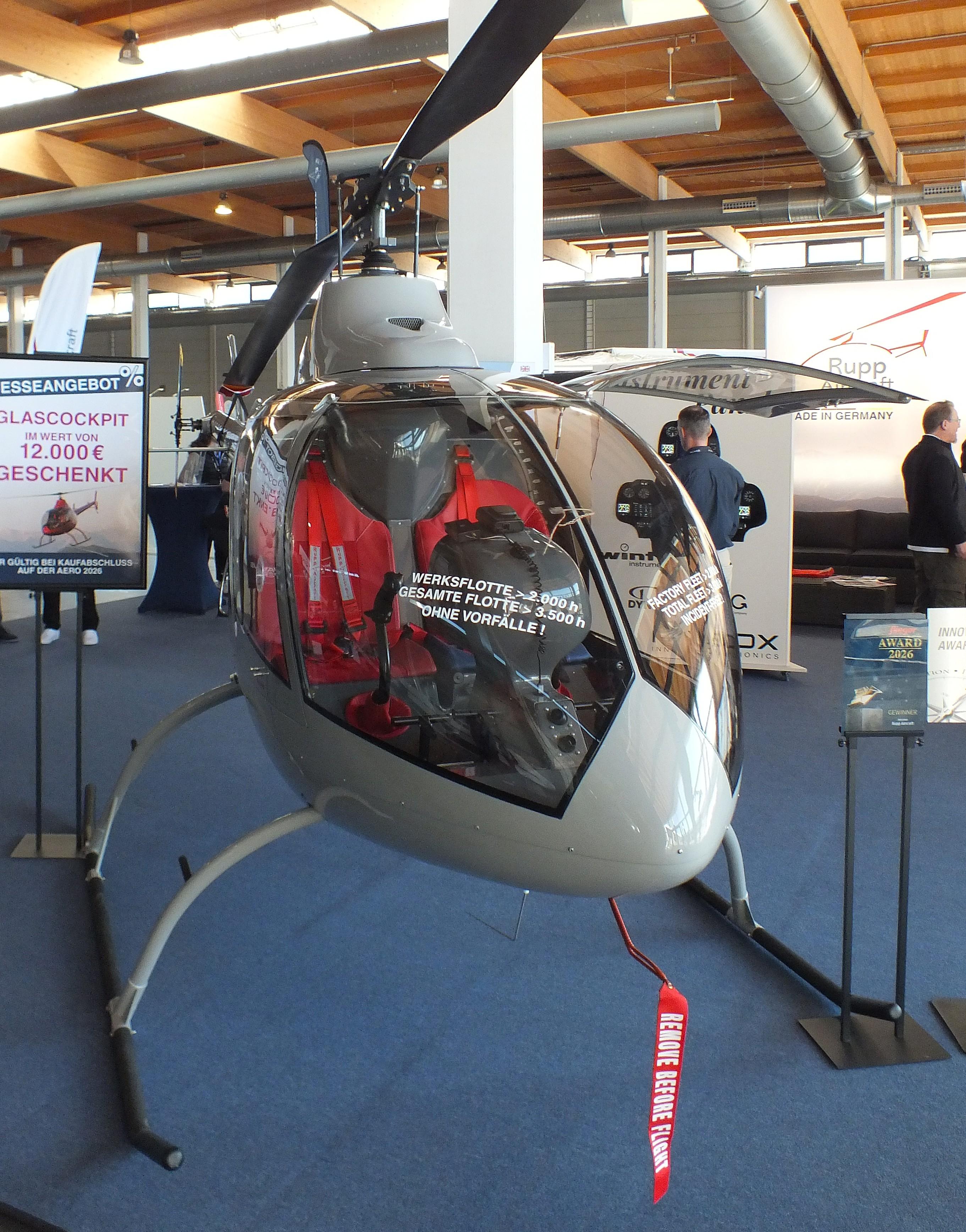 Aircraft D-MHRD, Rupp Phönix FR 200 at the AERO 2026, Friedrichshafen, at EDNY, photo by iwarnecke