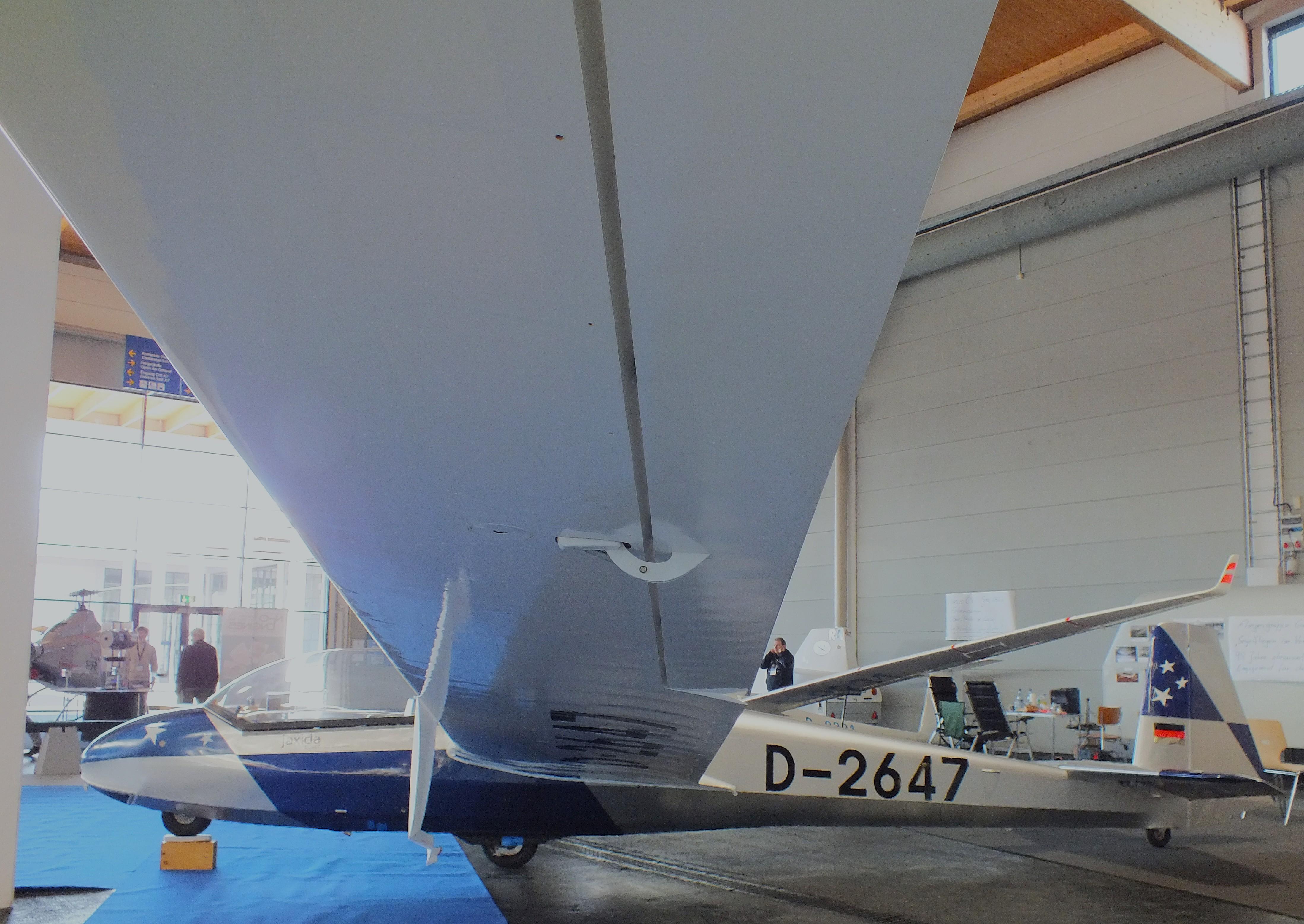 Aircraft D-2647, Schleicher ASK-13 at the AERO 2026, Friedrichshafen, at EDNY, photo by iwarnecke