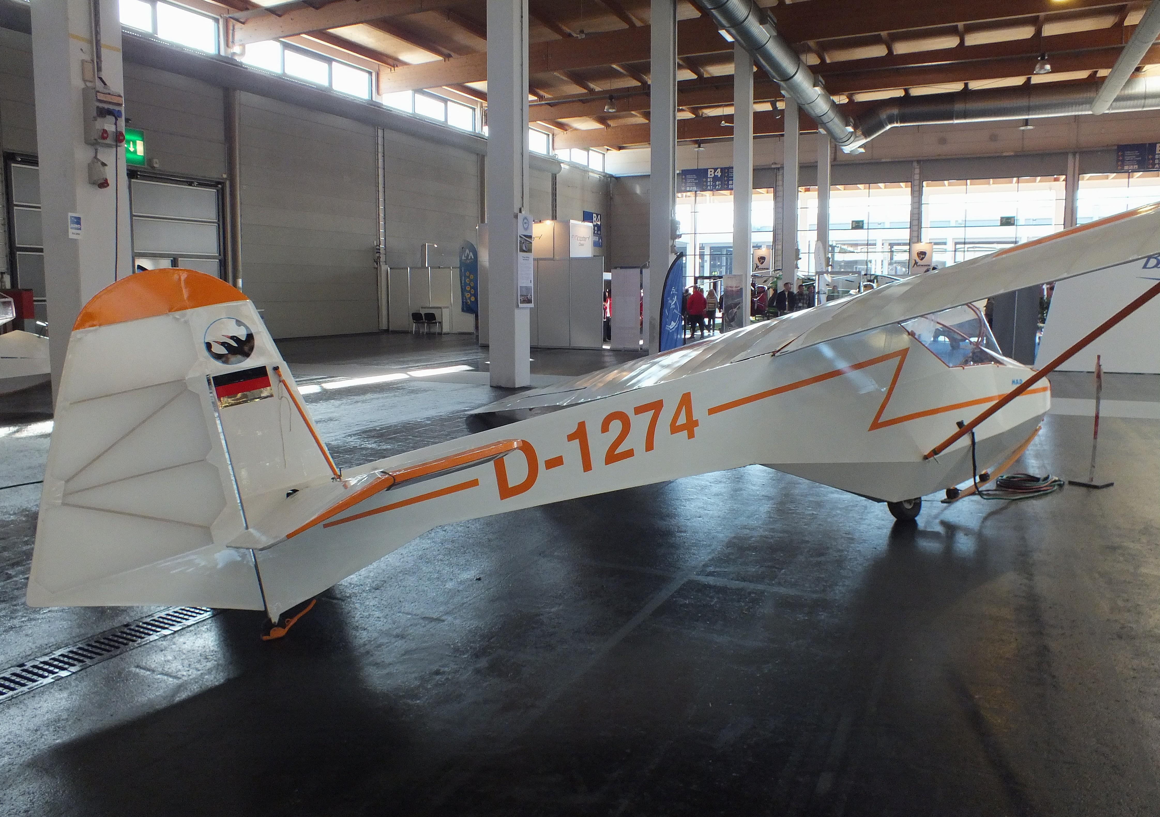 D-1274 @ EDNY - Wolf Hirth Doppelraab V at the AERO 2026, Friedrichshafen - by iwarnecke