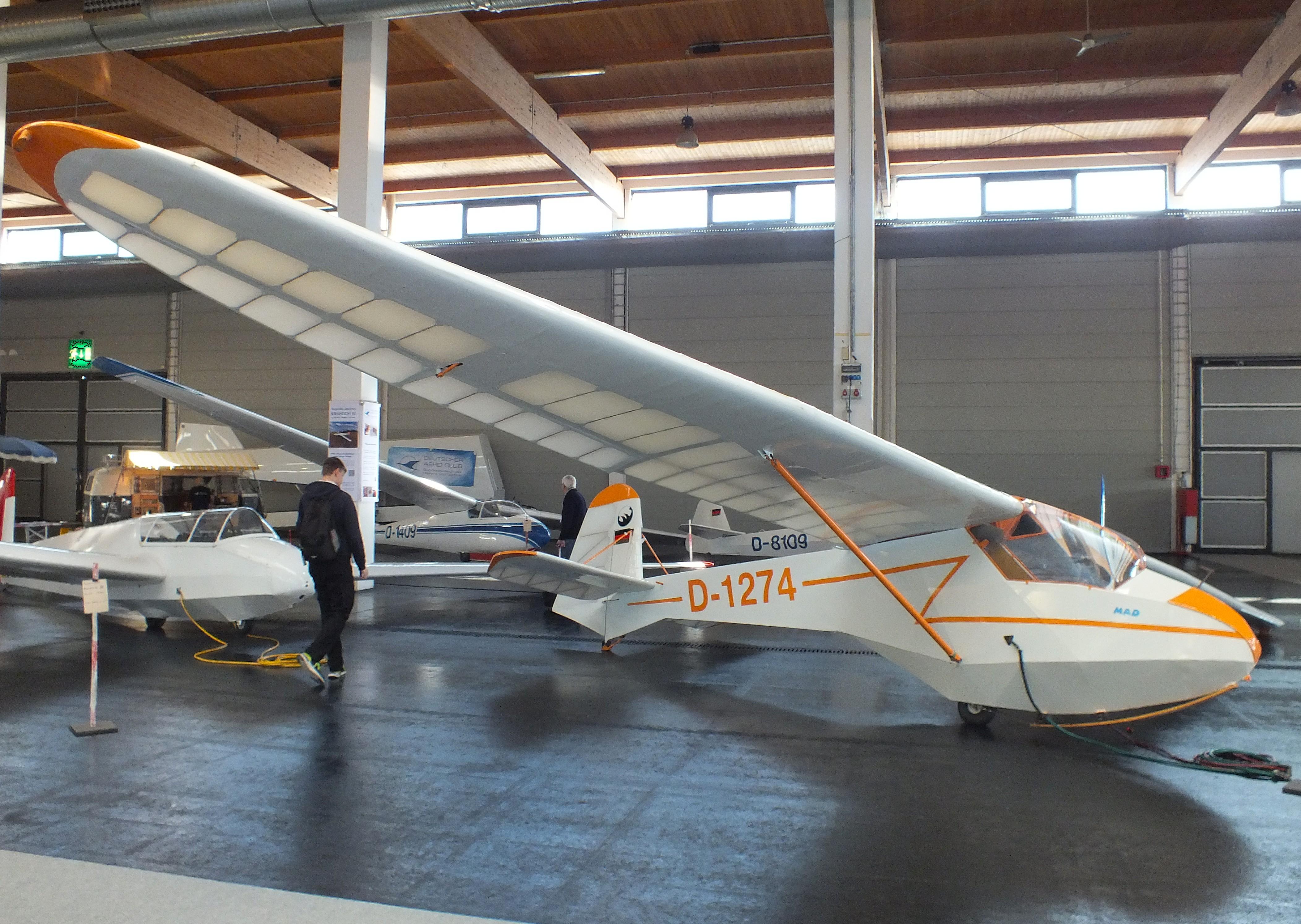 D-1274 @ EDNY - Wolf Hirth Doppelraab V at the AERO 2026, Friedrichshafen - by iwarnecke