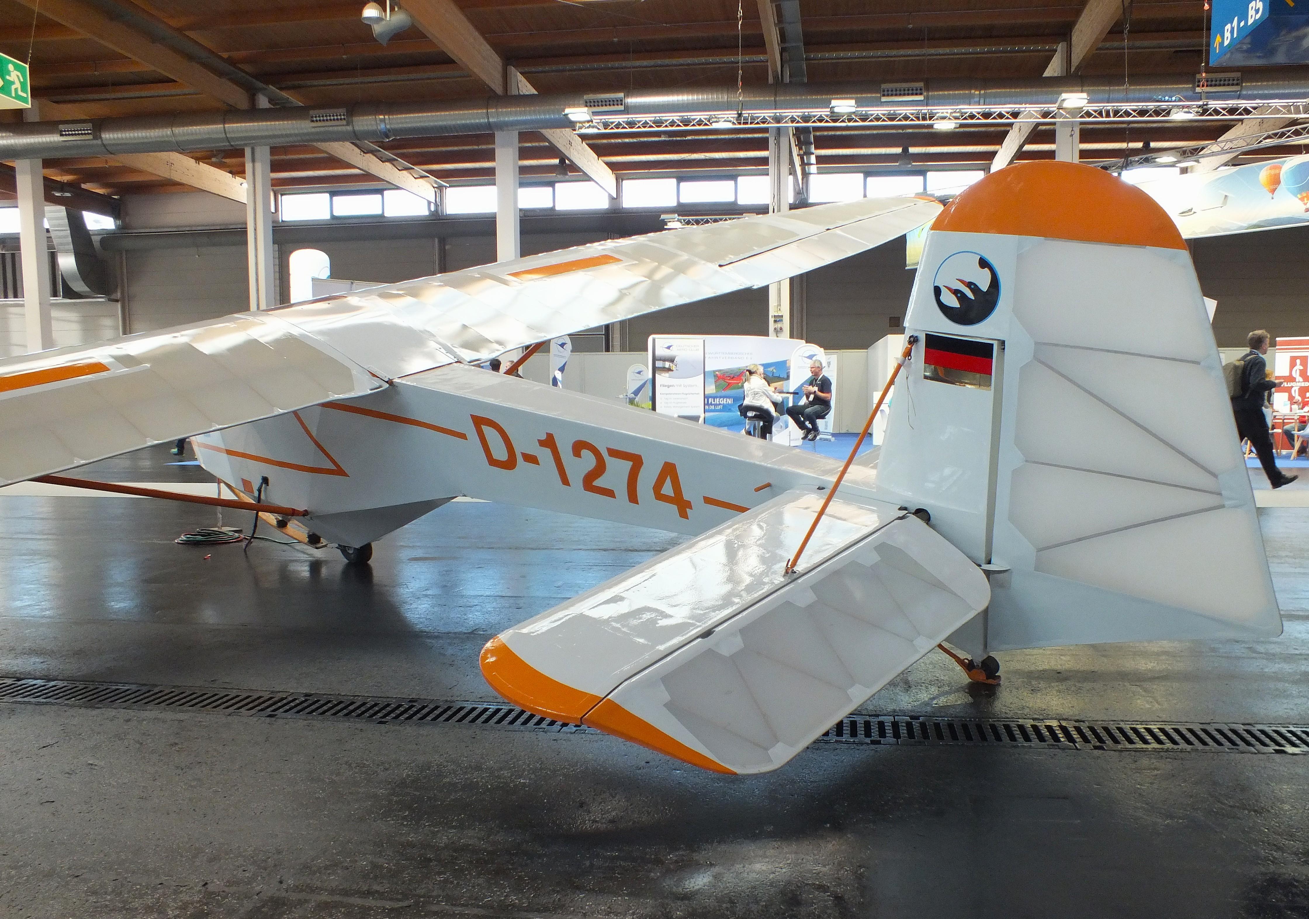 D-1274 @ EDNY - Wolf Hirth Doppelraab V at the AERO 2026, Friedrichshafen - by iwarnecke