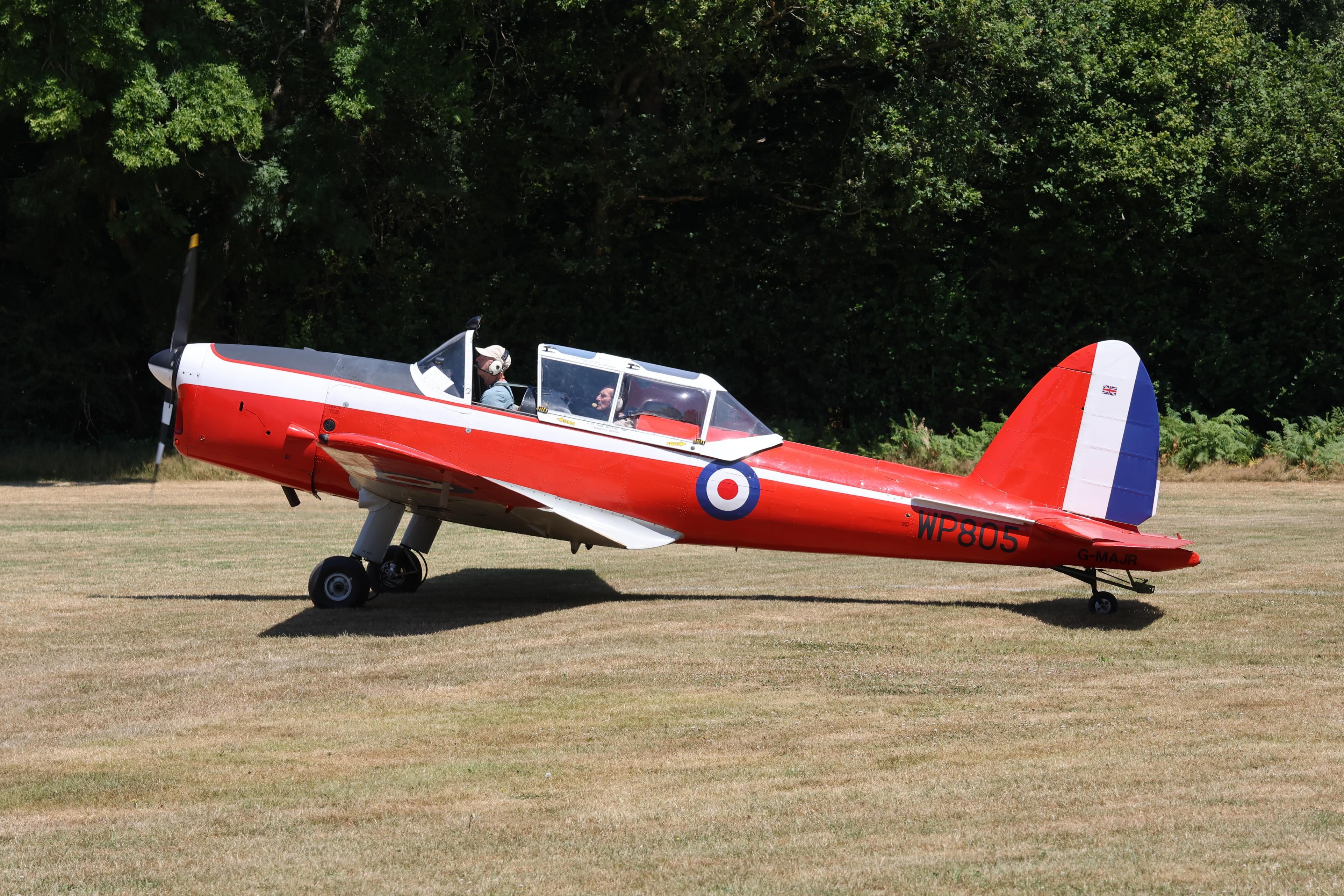 G-MAJR @ GB0827 - WP805 (G-MAJR) 1952 DHC-1 Chipmunk 22 West Tisted Fly In 
 - by PhilR