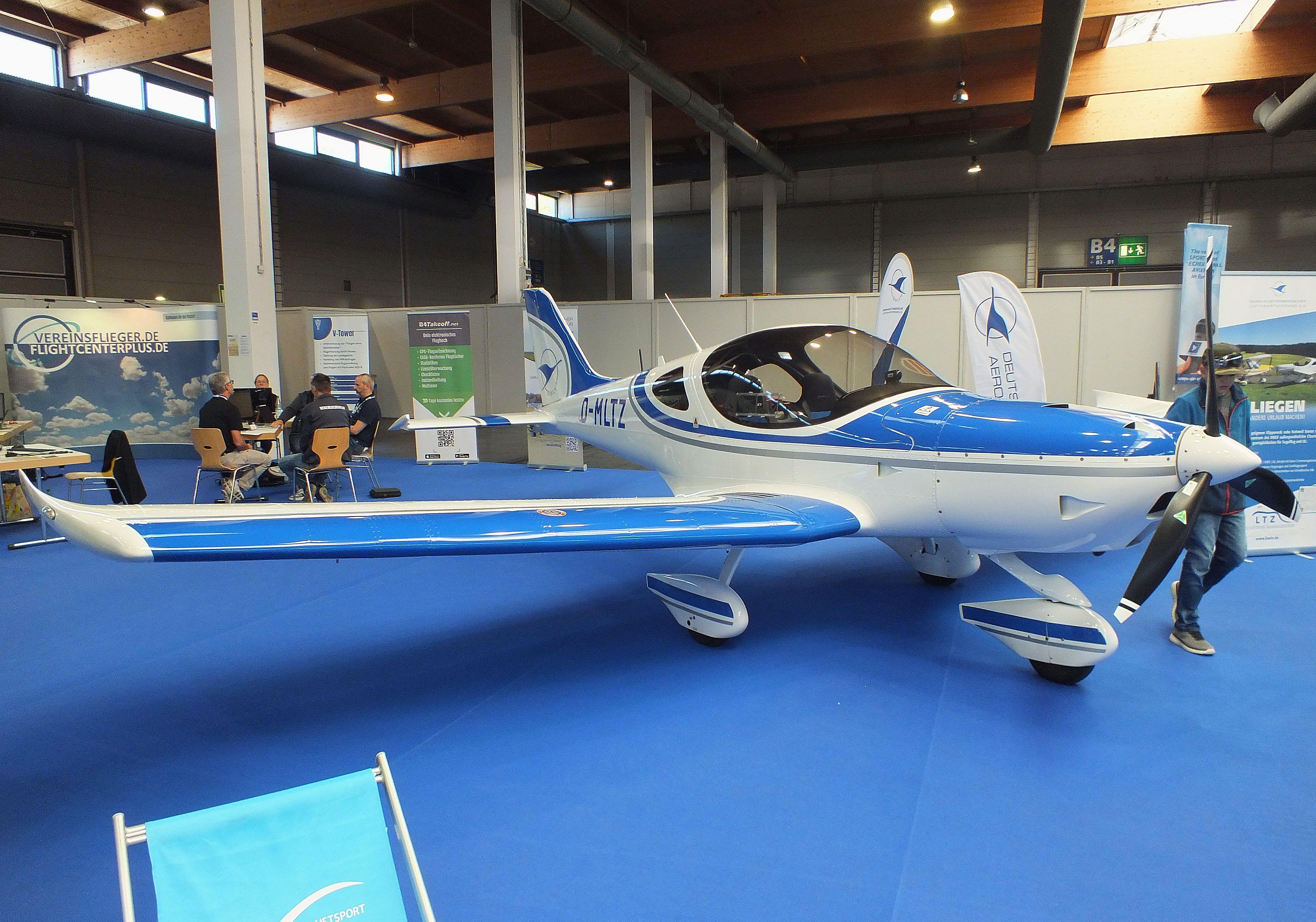 Aircraft D-MLTZ, BRM Aero NG-5 Bristell LSA-K at the AERO 2026, Friedrichshafen, at EDNY, photo by iwarnecke