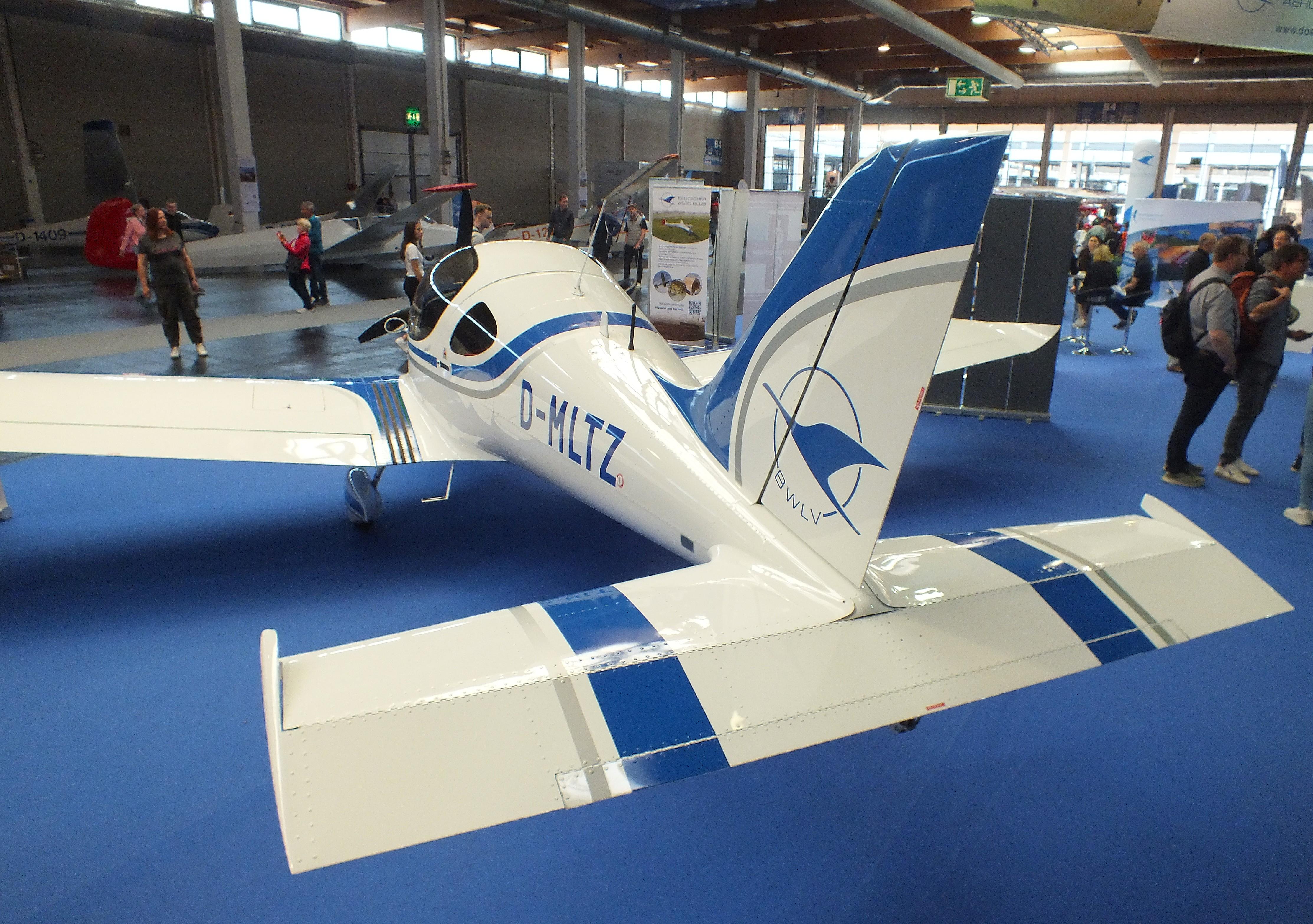 Aircraft D-MLTZ, BRM Aero NG-5 Bristell LSA-K at the AERO 2026, Friedrichshafen, at EDNY, photo by iwarnecke