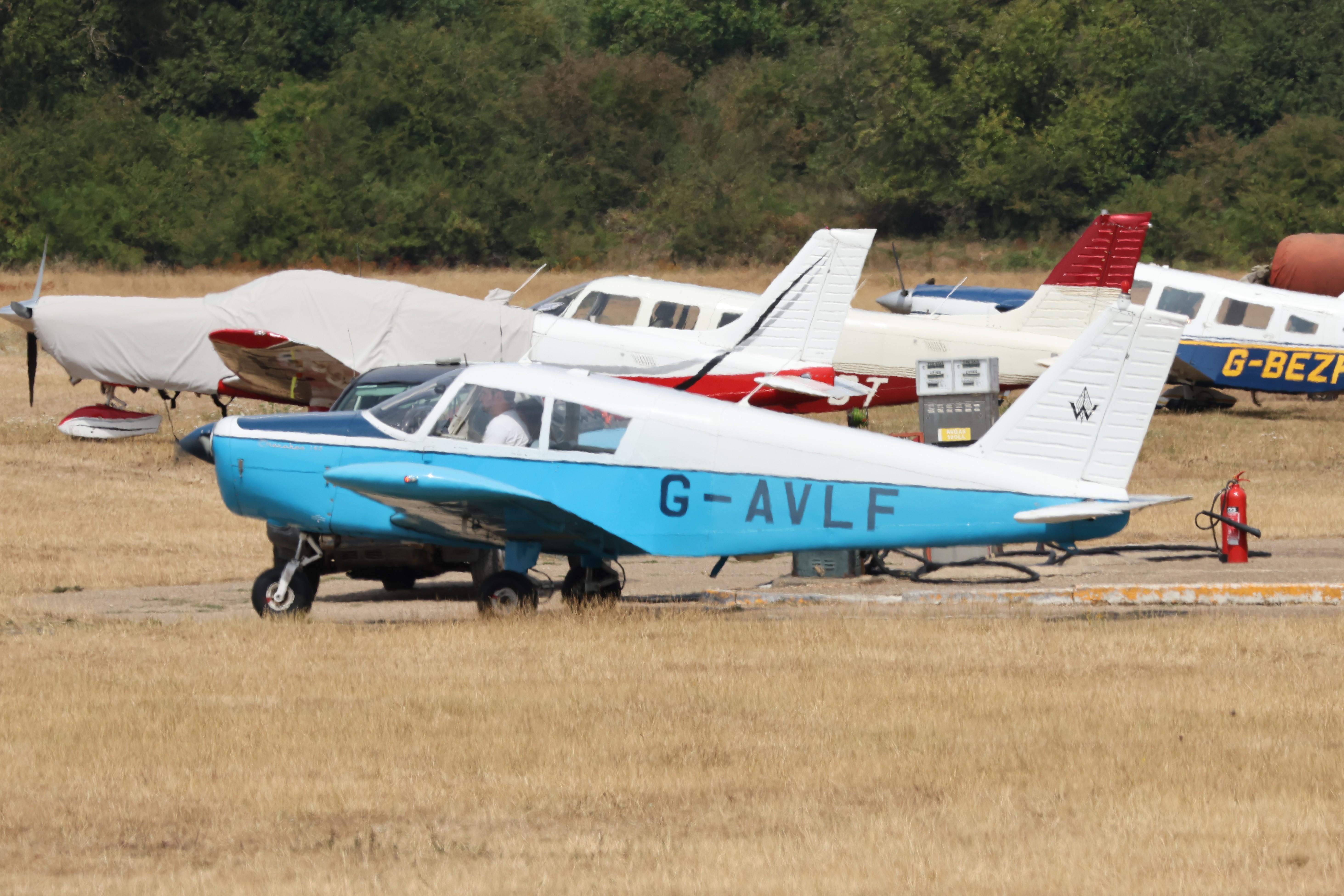 G-AVLF @ EGLM - G-AVLF 1967 Piper Pa-28 Cherokee White Waltham 
 - by PhilR
