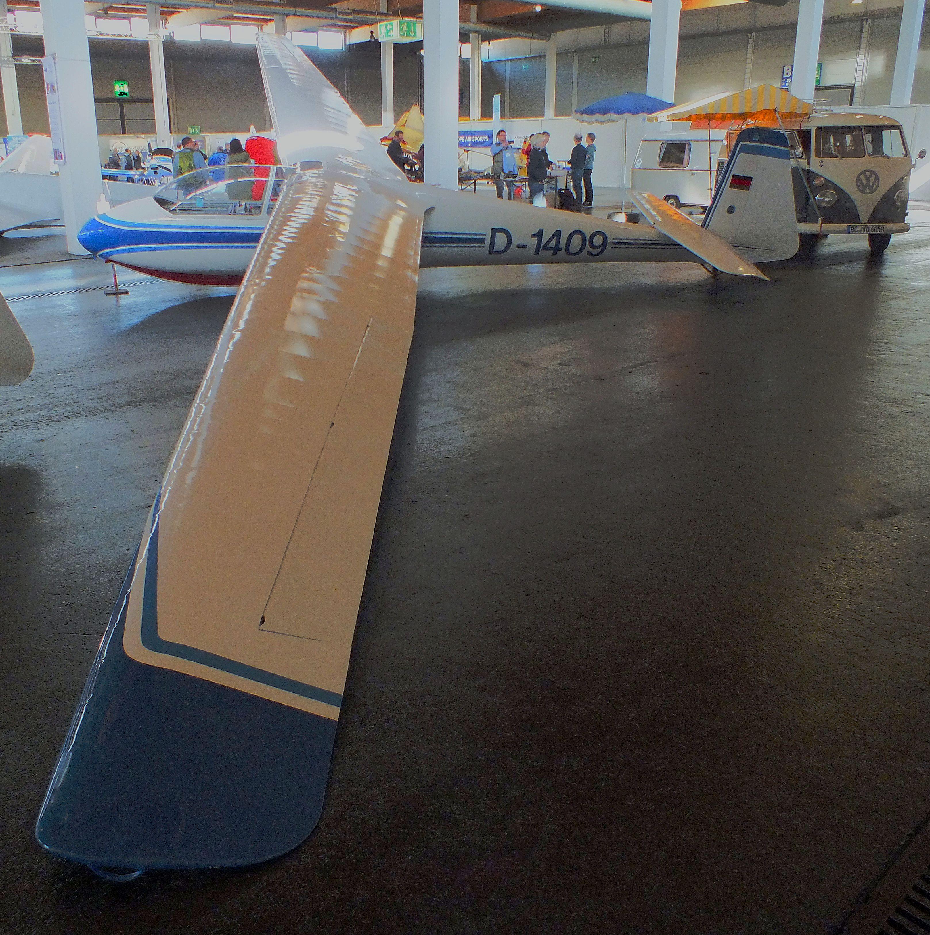 D-1409 @ EDNY - Schleicher Ka 2B Rhönschwalbe at the AERO 2026, Friedrichshafen - by iwarnecke