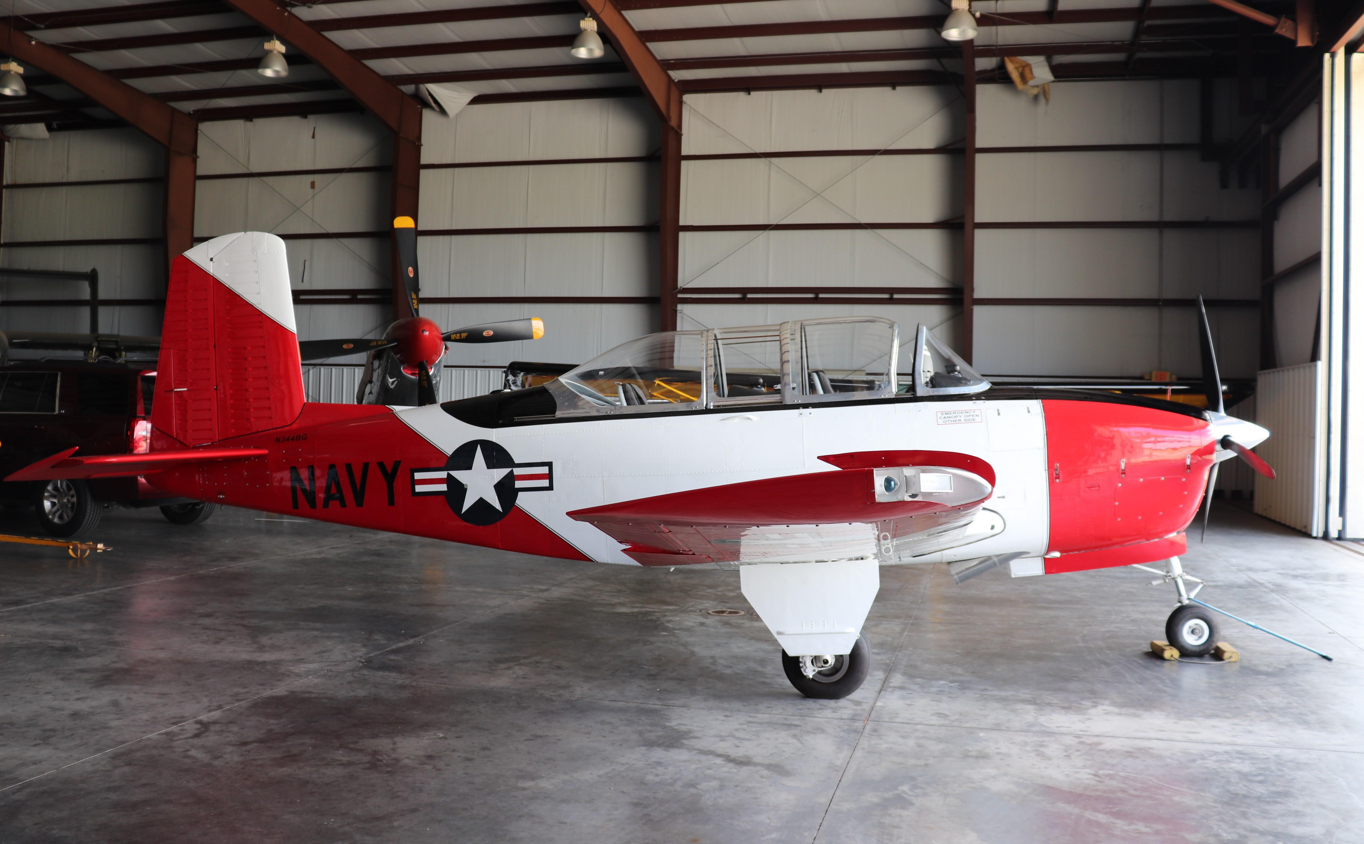 Aircraft N344BG, Beech T-34B, at KISM, photo by MarkPasqualino