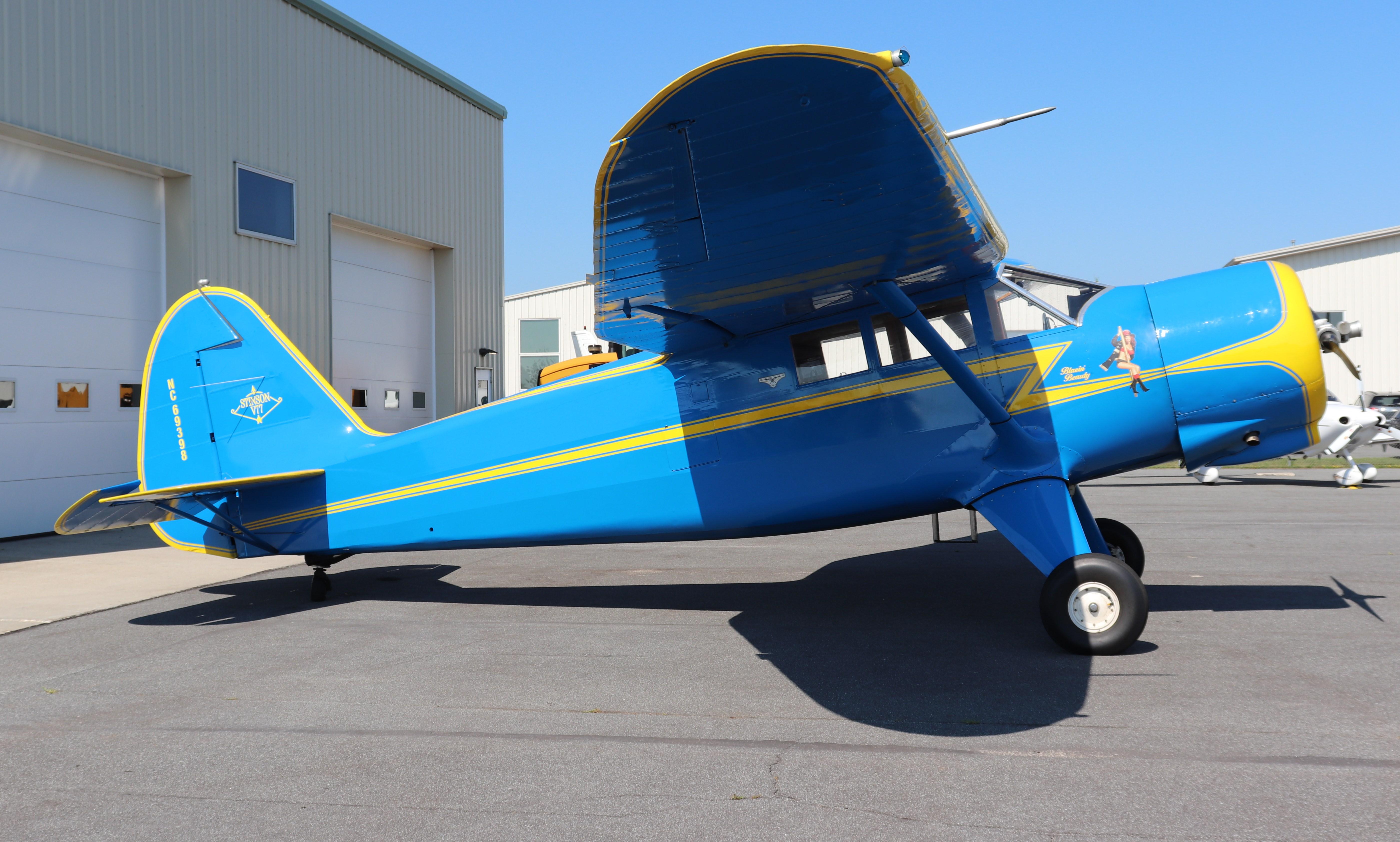 Aircraft N69398, Stinson V77, at C29, photo by MarkPasqualino