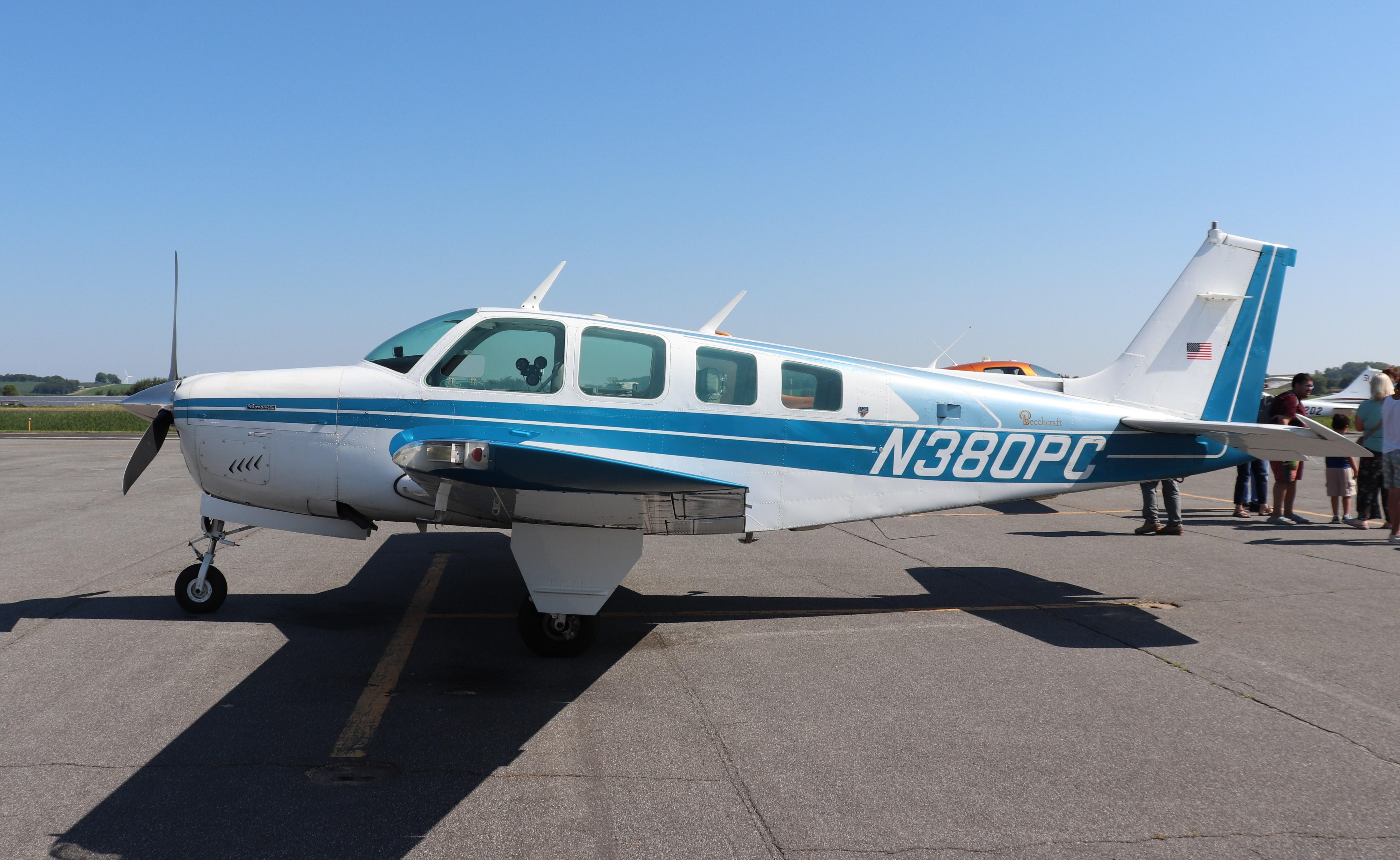 Aircraft N380PC, Beech A36, at C29, photo by MarkPasqualino