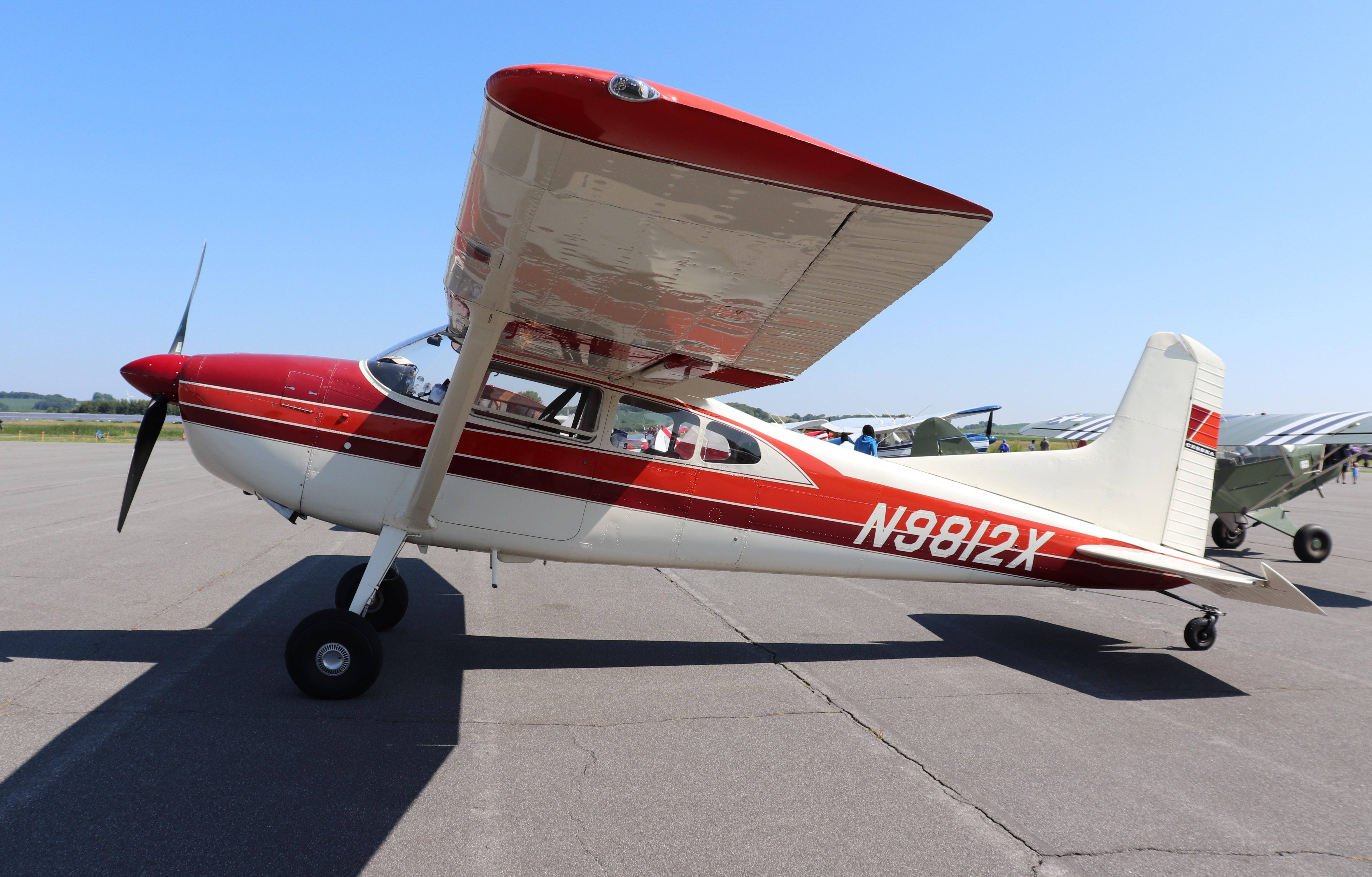 Aircraft N9812X, Cessna 185, at C29, photo by MarkPasqualino