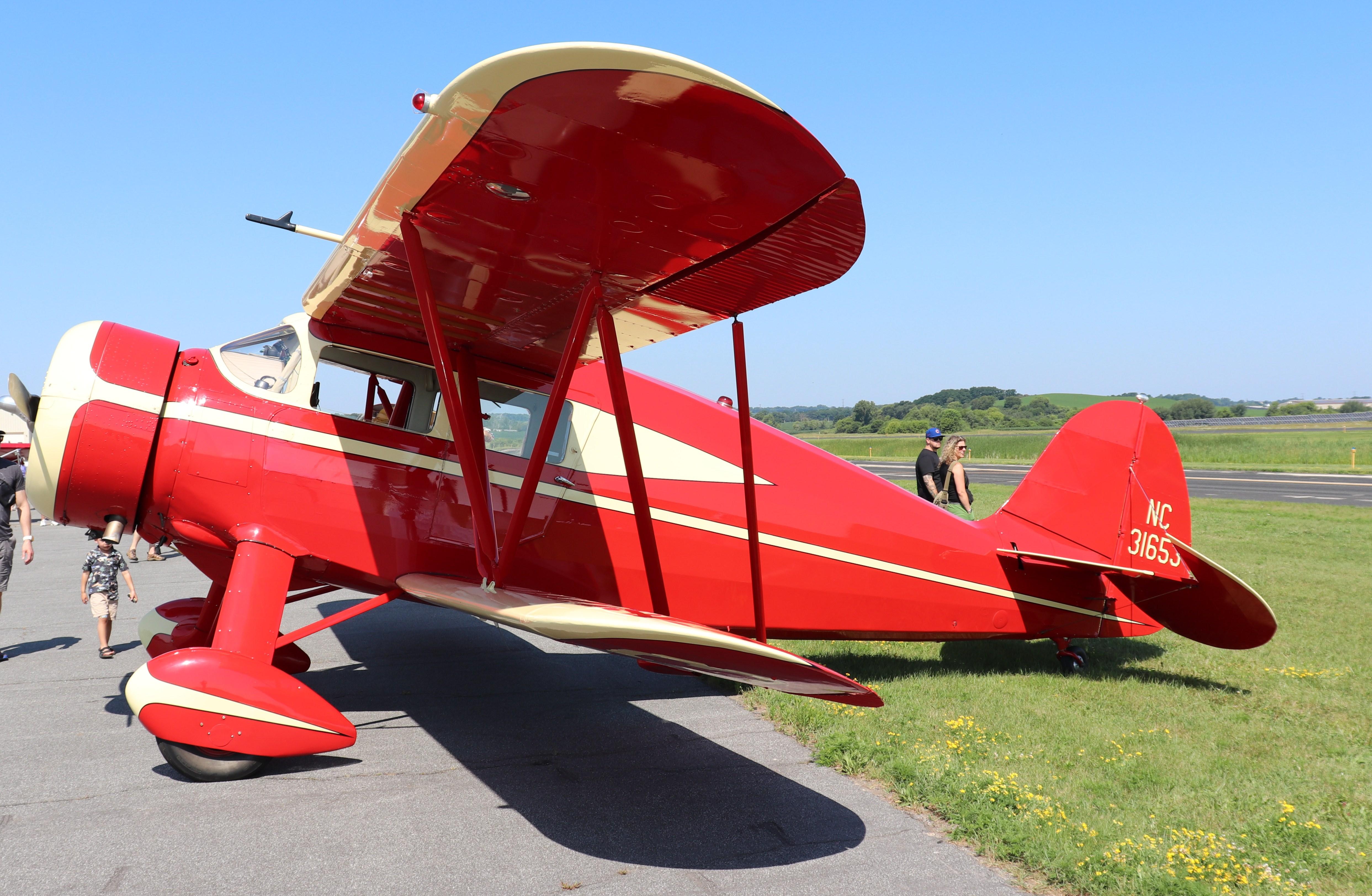Aircraft N31653, Waco VKS-7F, at C29, photo by MarkPasqualino