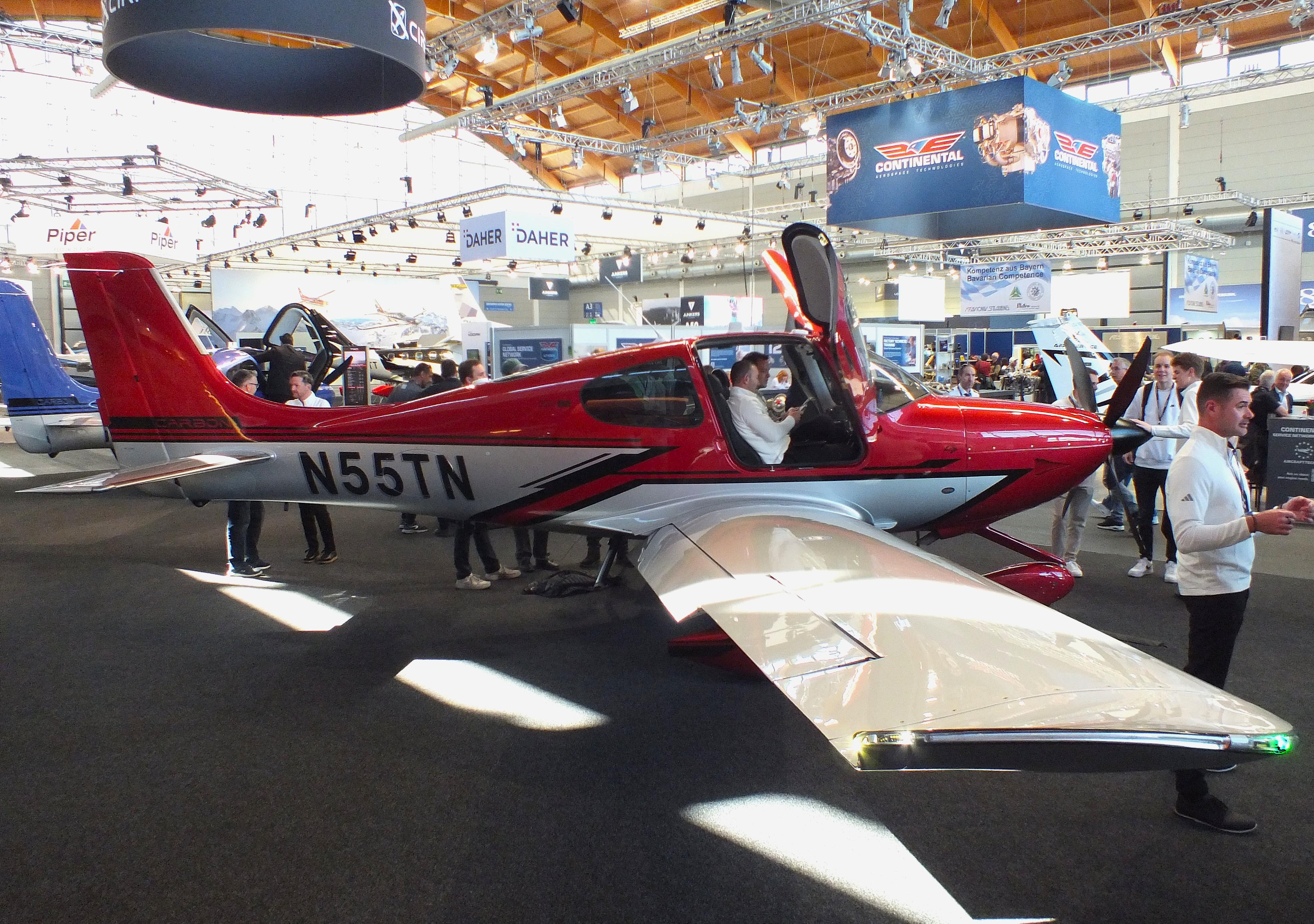 Aircraft N55TN, Cirrus SR22T G7 at the AERO 2026, Friedrichshafen, at EDNY, photo by iwarnecke