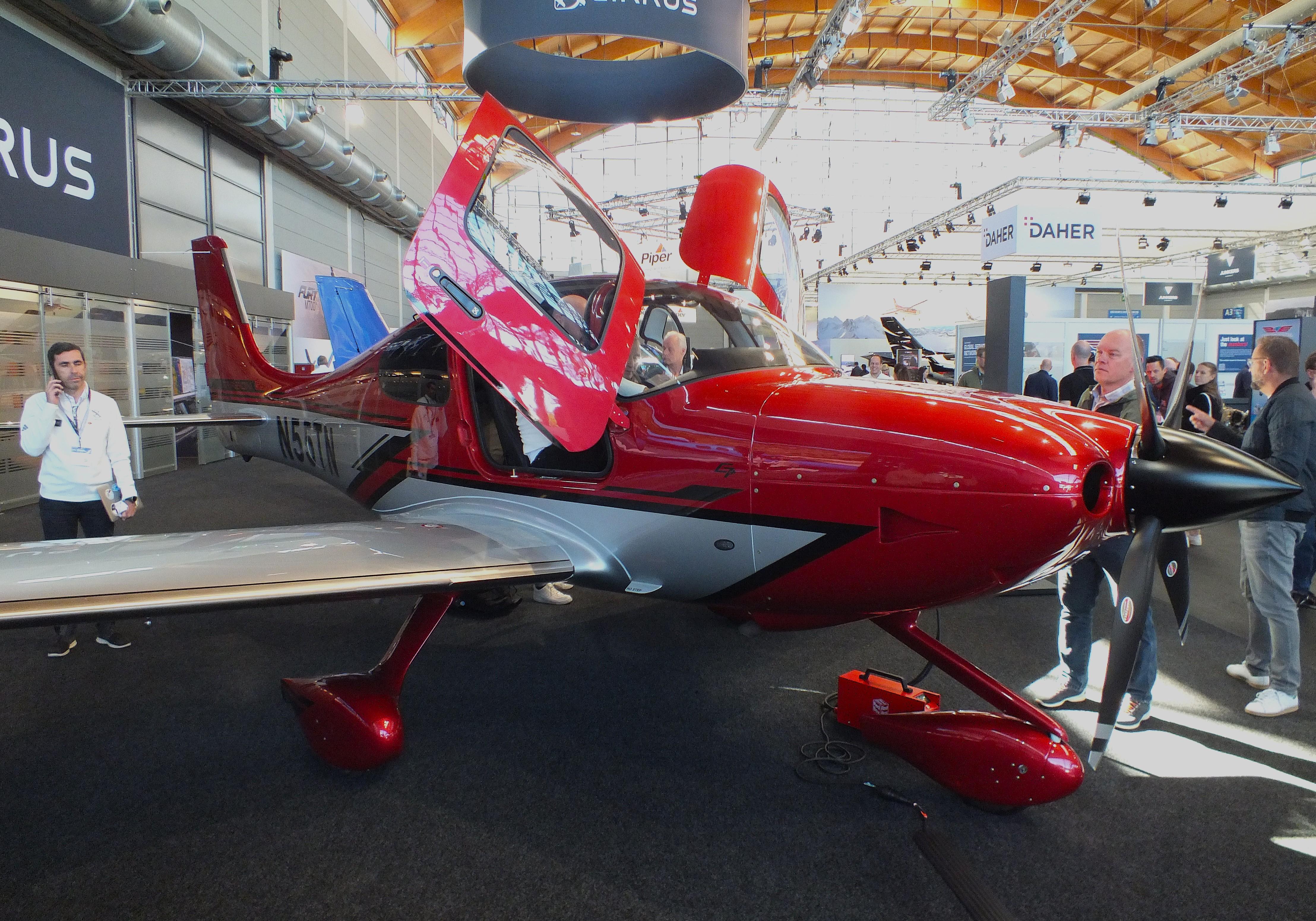 Aircraft N55TN, Cirrus SR22T G7 at the AERO 2026, Friedrichshafen, at EDNY, photo by iwarnecke