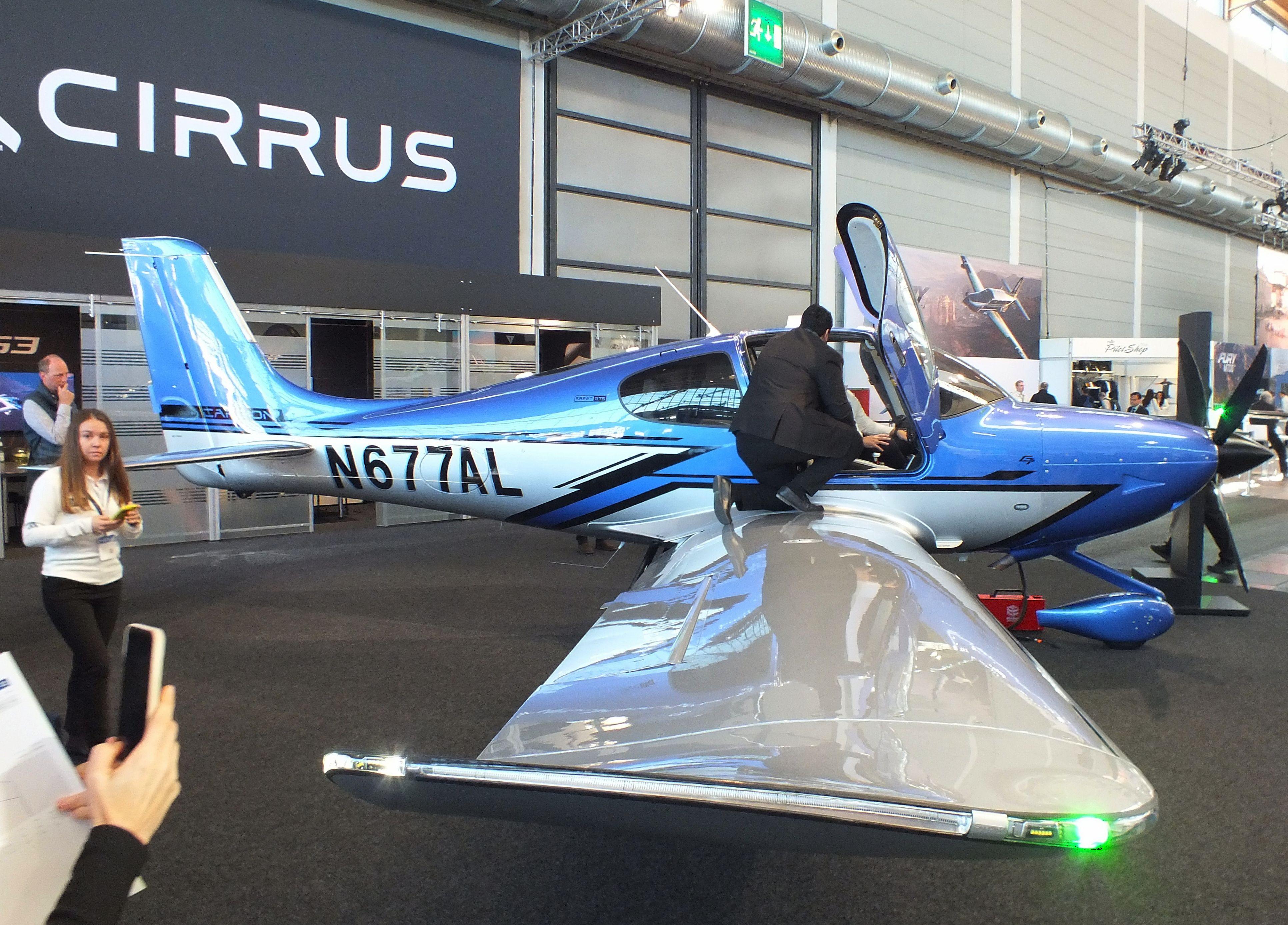 Aircraft N677AL, Cirrus SR22T G7 Carbon at the AERO 2026, Friedrichshafen, at EDNY, photo by iwarnecke