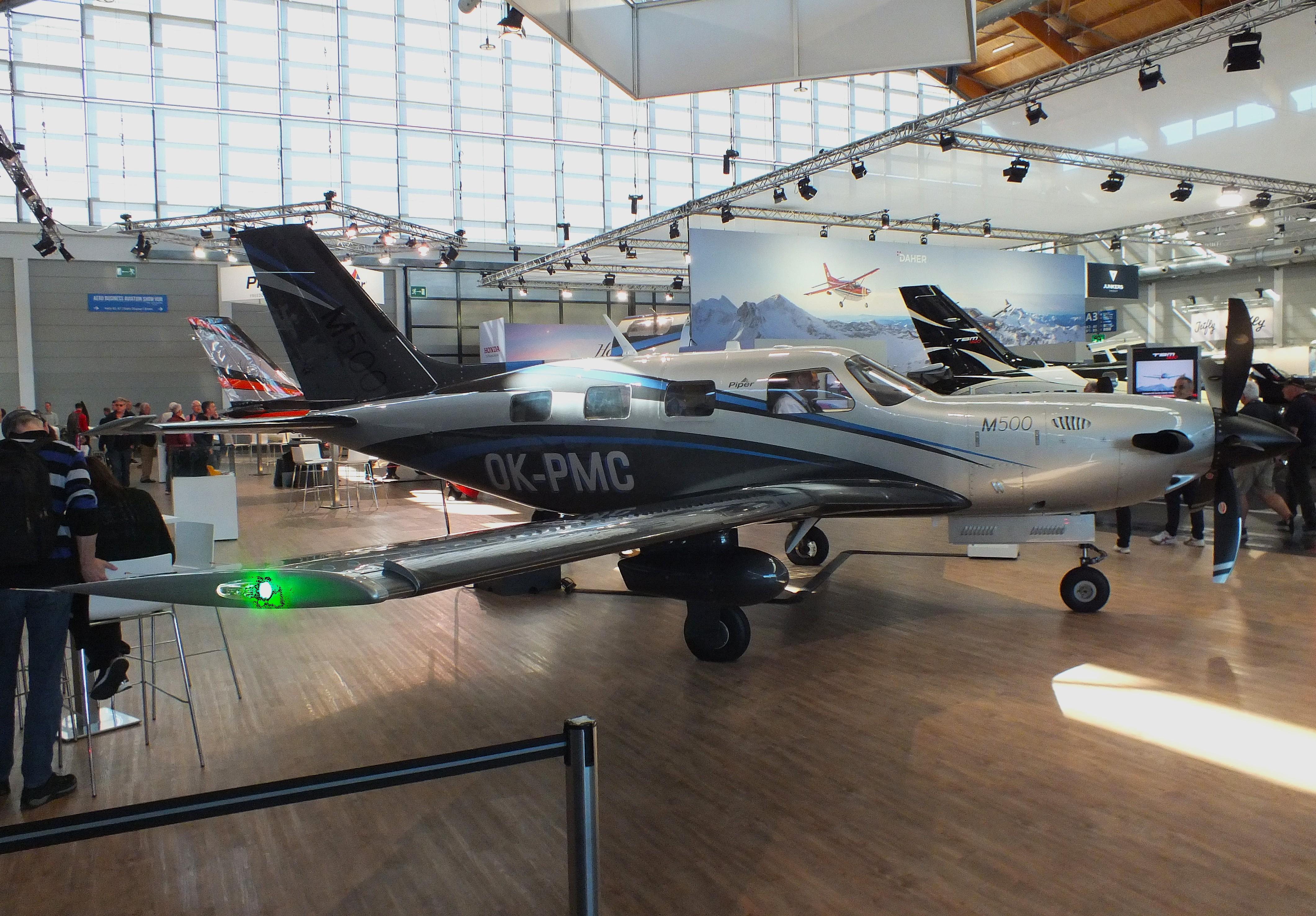 Aircraft OK-PMC, Piper PA-46-M500 Malibu Meridian at the AERO 2026, Friedrichshafen, at EDNY, photo by iwarnecke