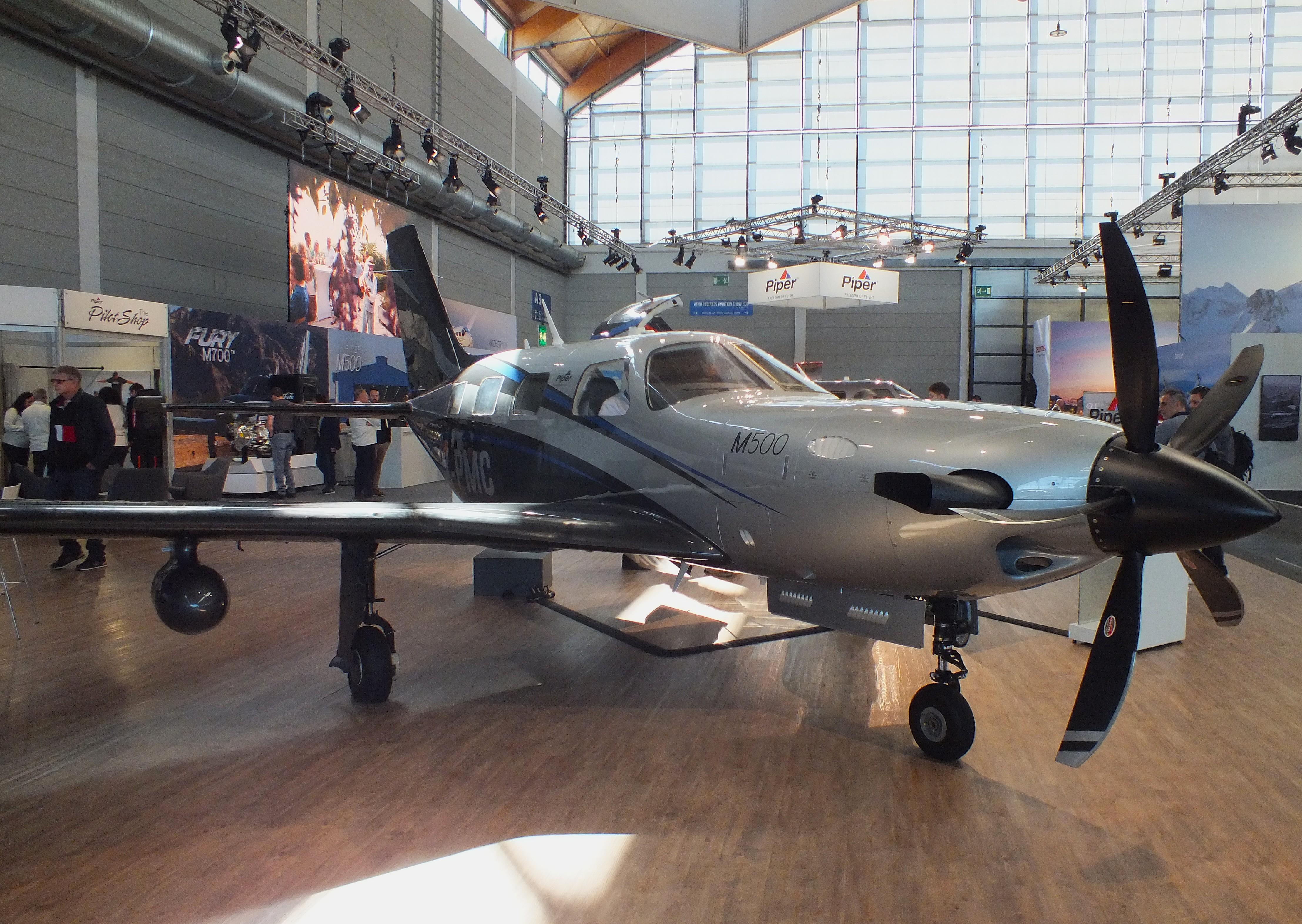 Aircraft OK-PMC, Piper PA-46-M500 Malibu Meridian at the AERO 2026, Friedrichshafen, at EDNY, photo by iwarnecke