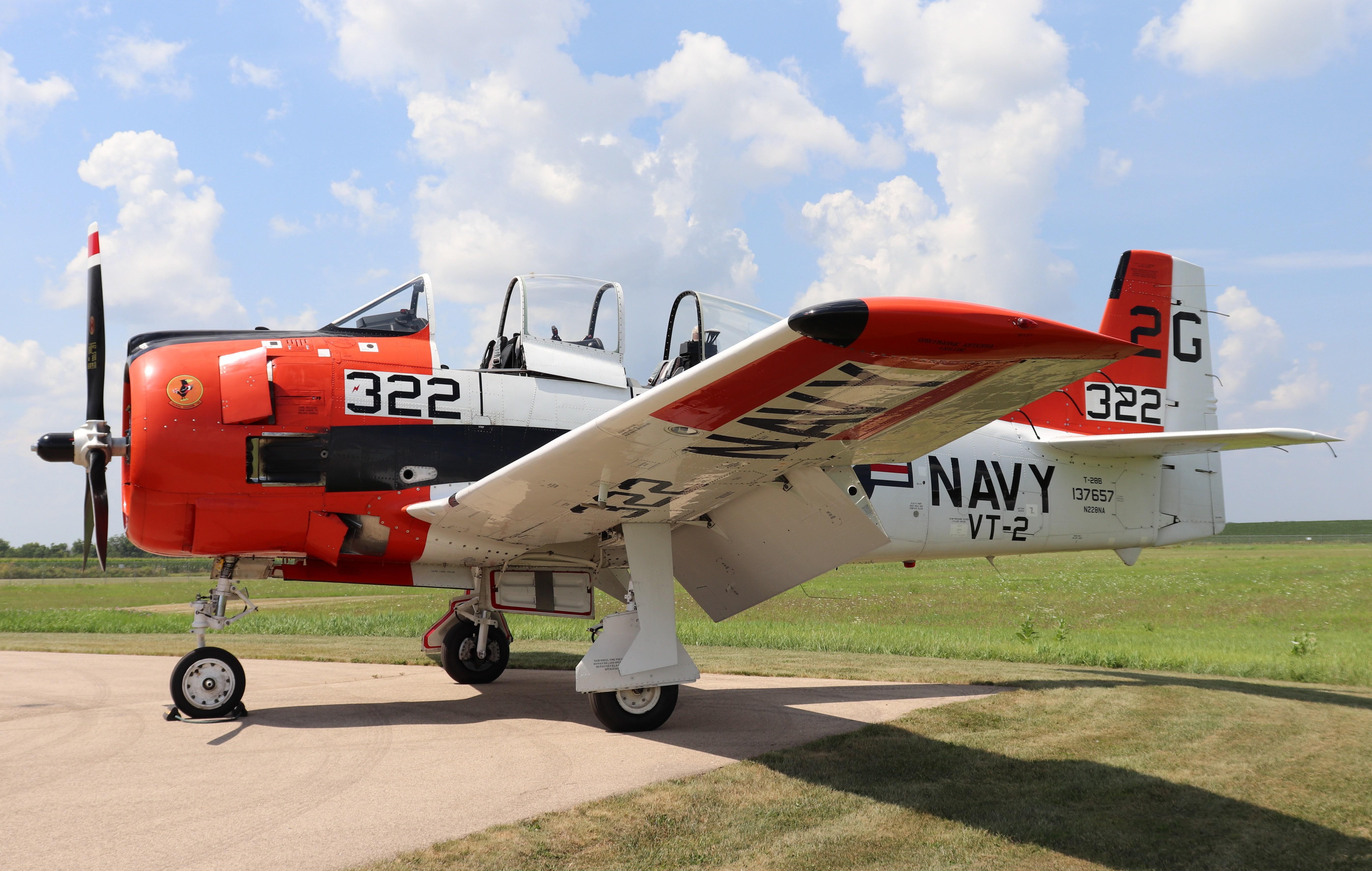 Aircraft N228NA, North American T-28B, at KFEP, photo by MarkPasqualino