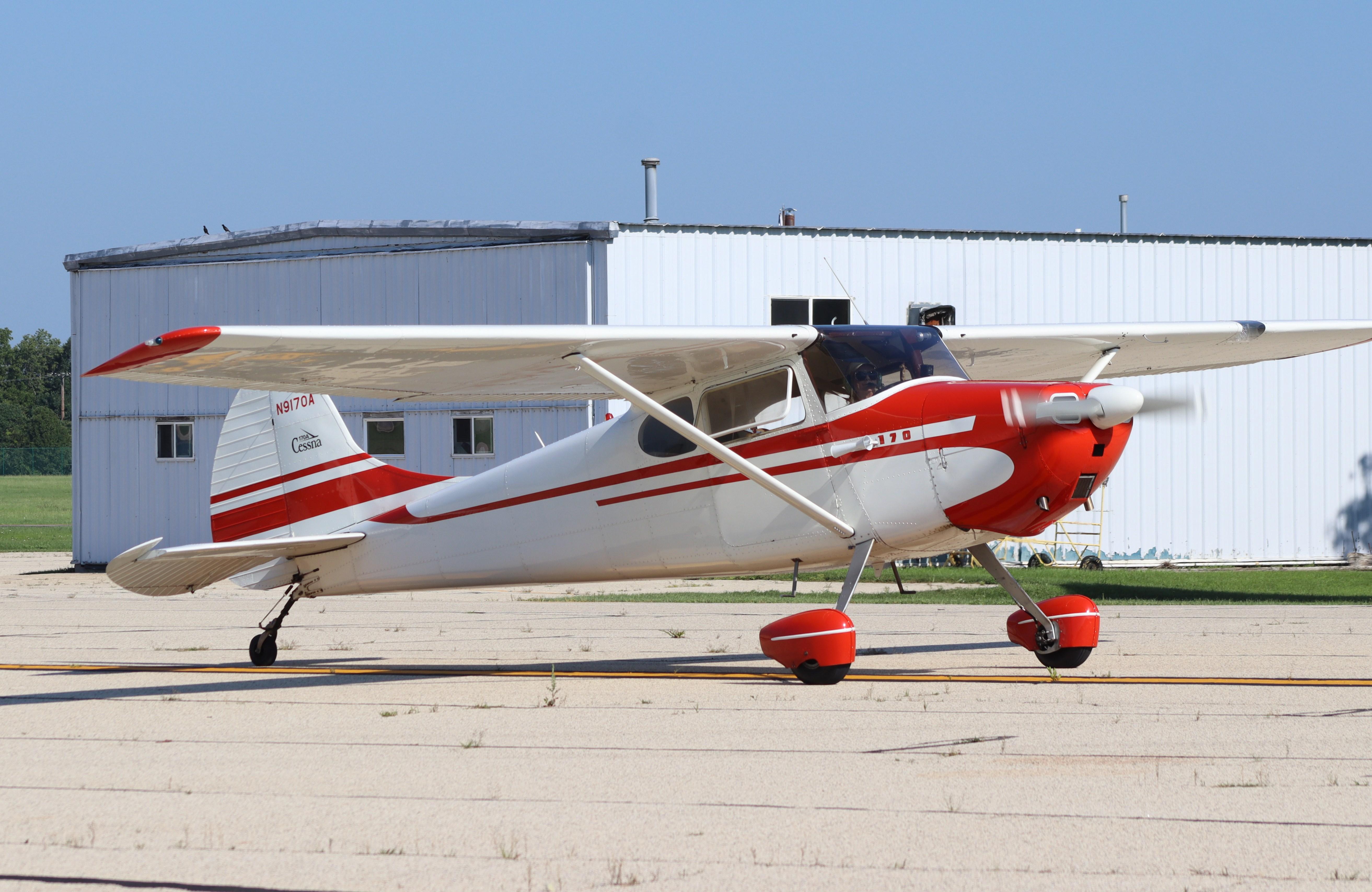 Aircraft N9170A, Cessna 170A, at KRFD, photo by MarkPasqualino